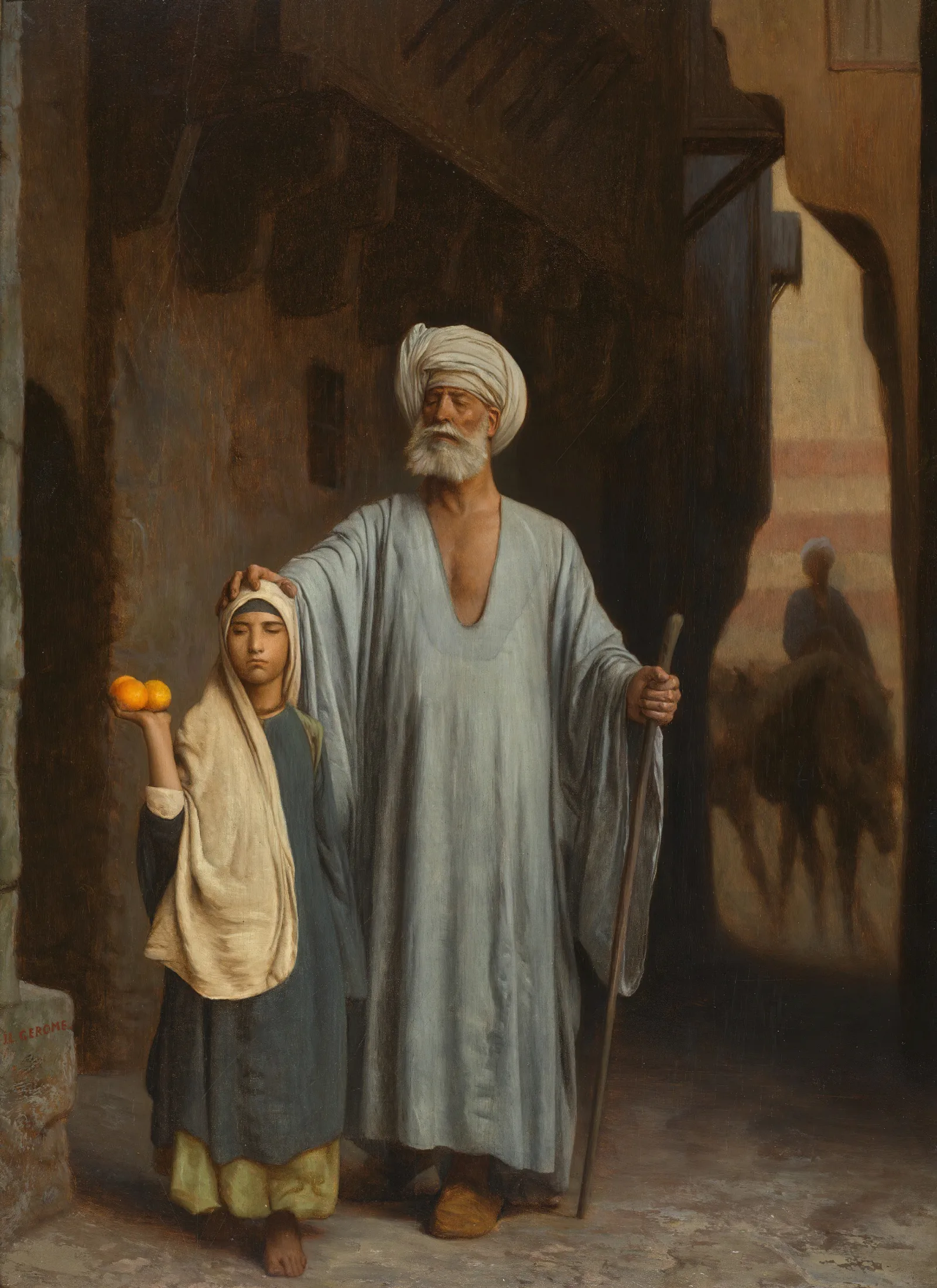 The Helping Hand Wall Art by Jean-Léon Gérôme - Canvas Print