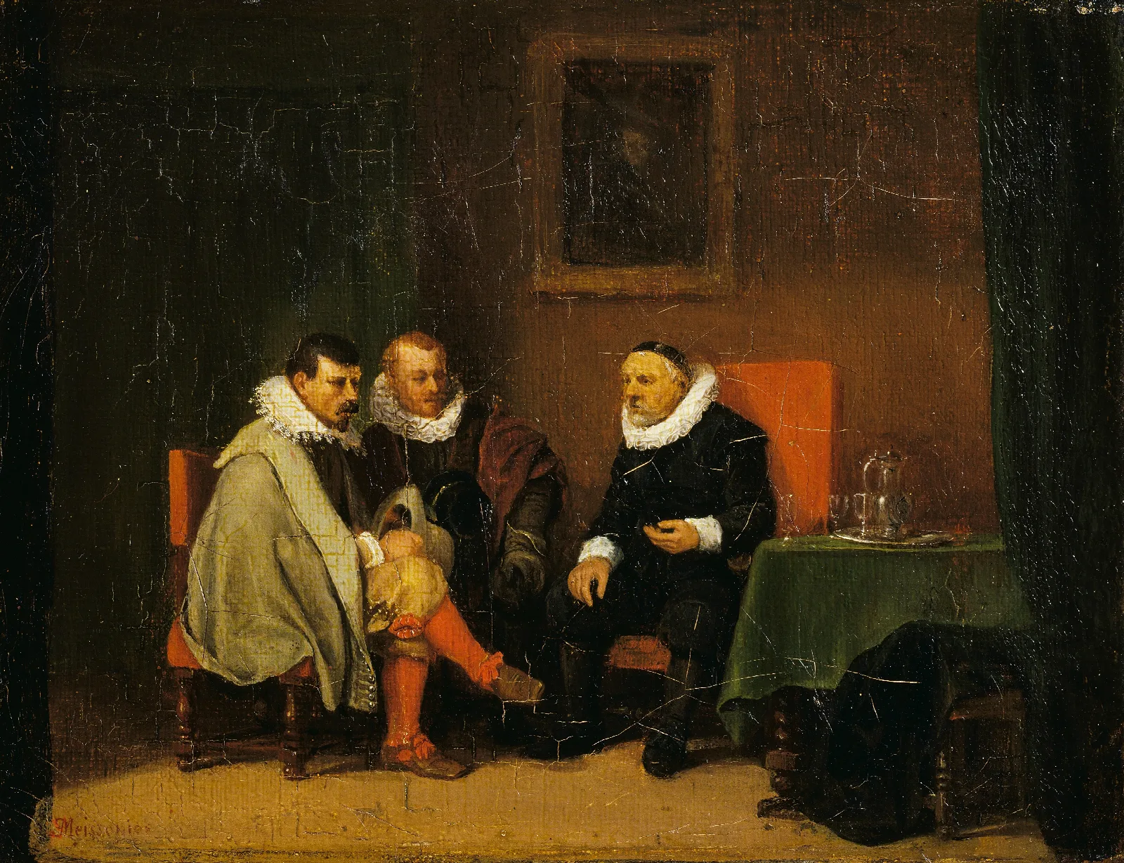 Dutch Burghers Wall Art by Ernest Meissonier - Canvas Print