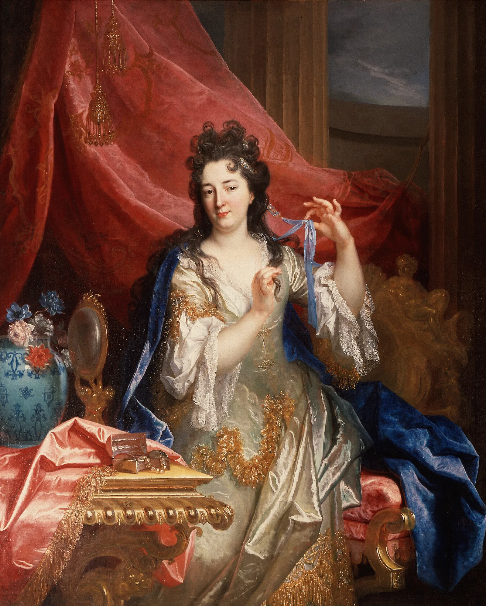 Portrait Of A Woman 20 Wall Art by Nicolas de Largillière - Canvas Print