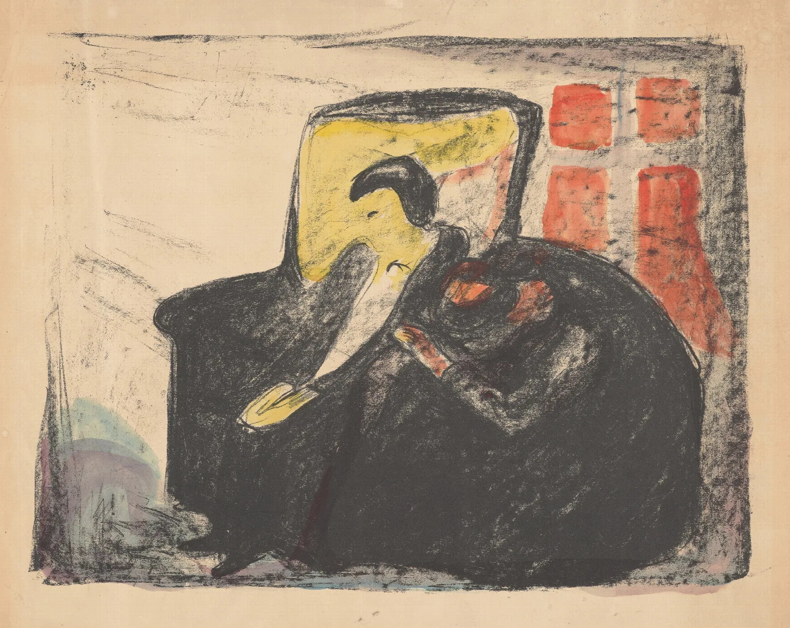 Ghosts Osvald Wall Art by Edvard Munch - Canvas Print