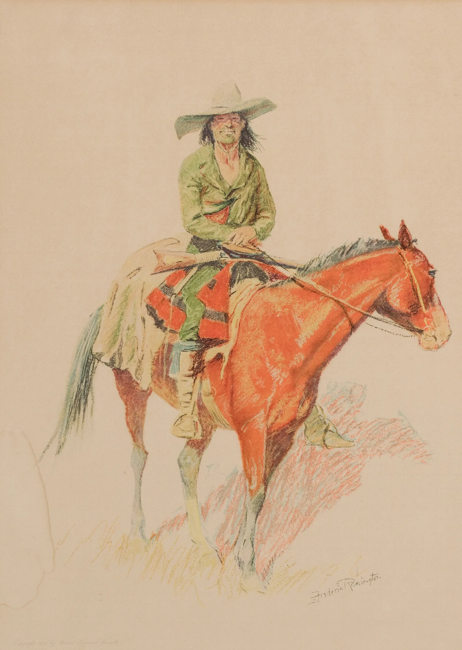 Old Ramon Wall Art by Frederic Remington - Canvas Print