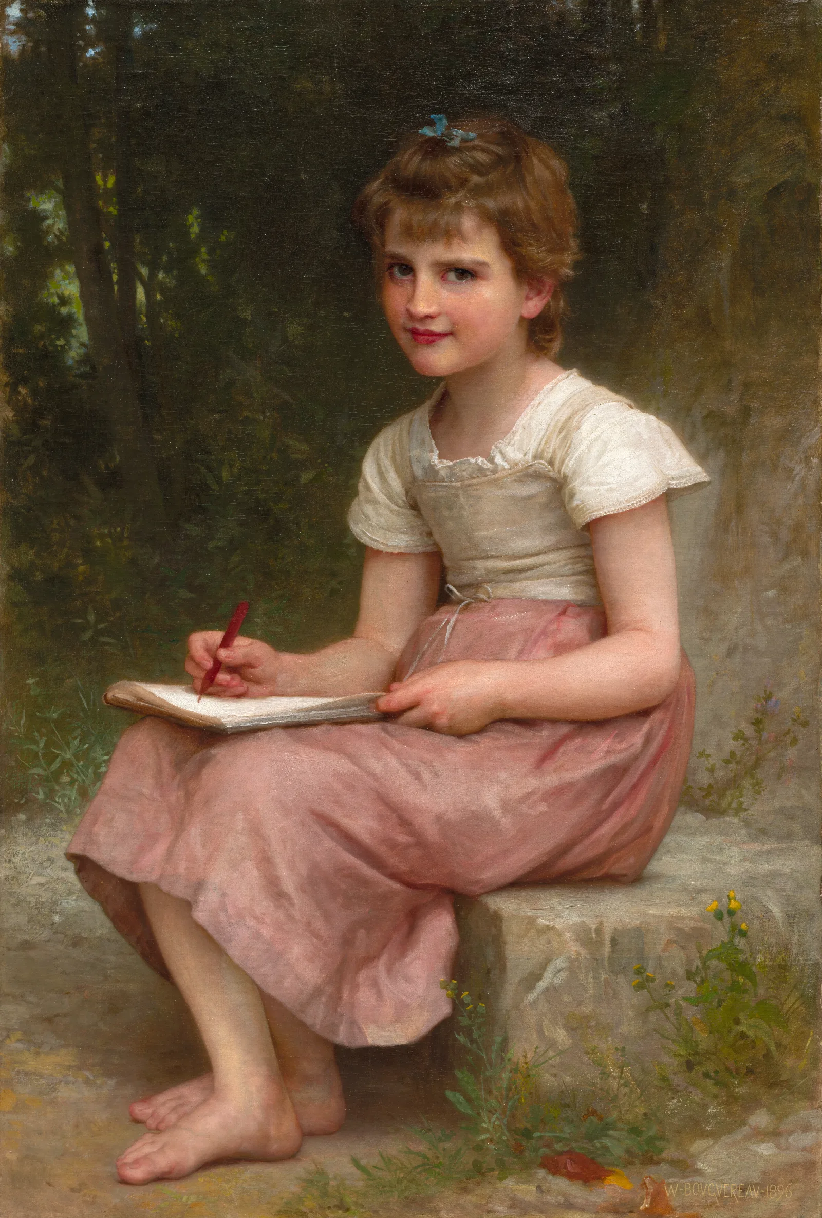 A Calling Wall Art by William Bouguereau - Canvas Print