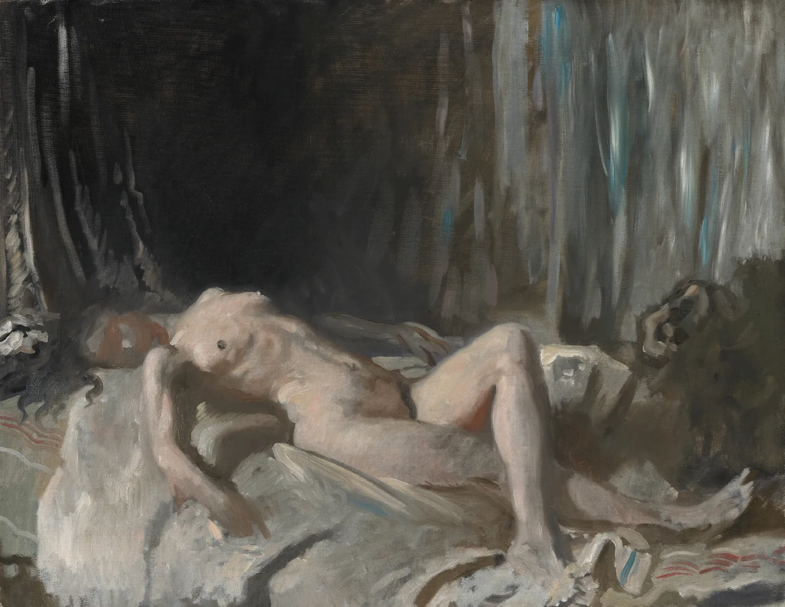 Study Of A Female Nude Wall Art by William Orpen - Canvas Print