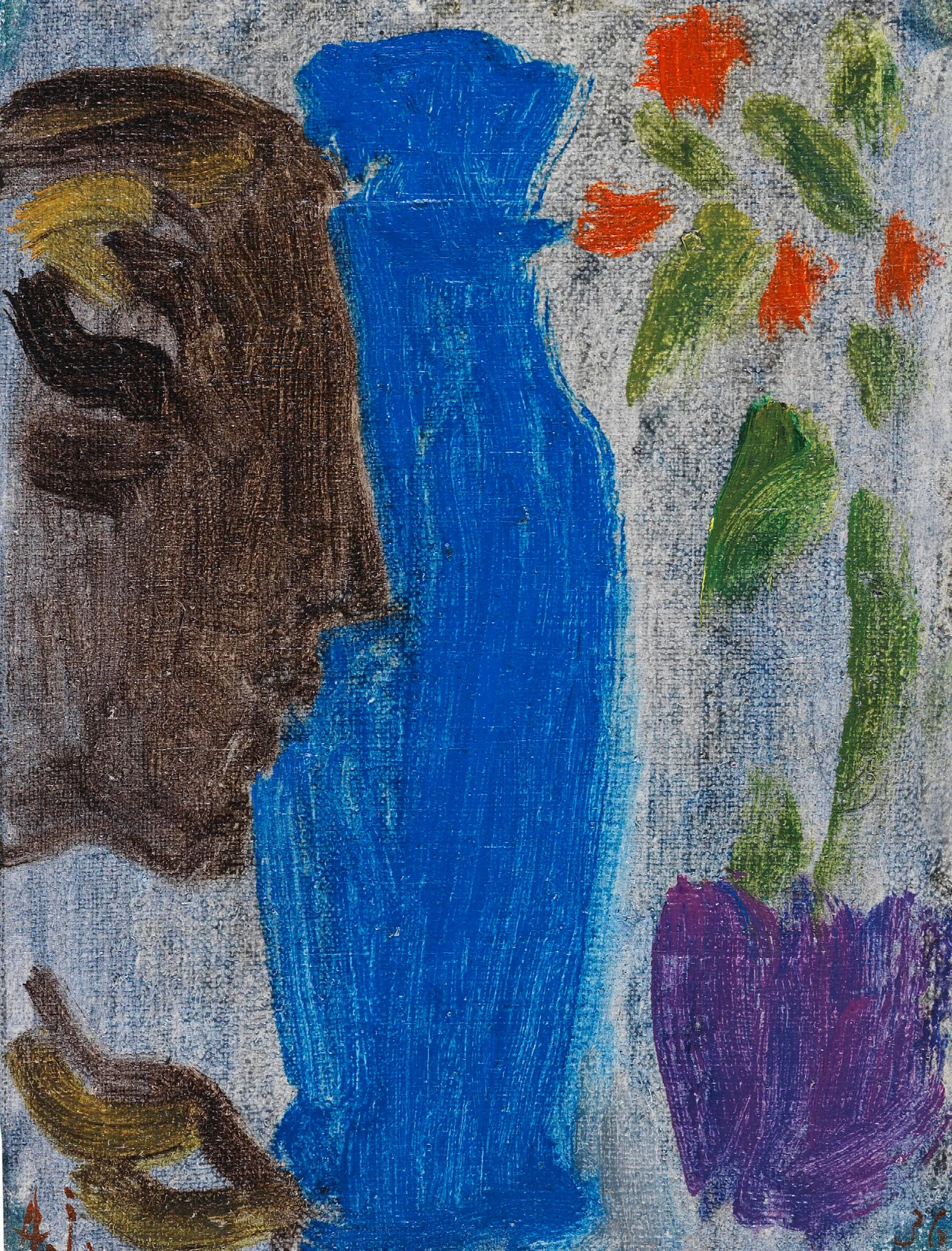 Stillleben Profil Einer Terrakottafigur Wall Art by Alexej von Jawlensky - Canvas Print
