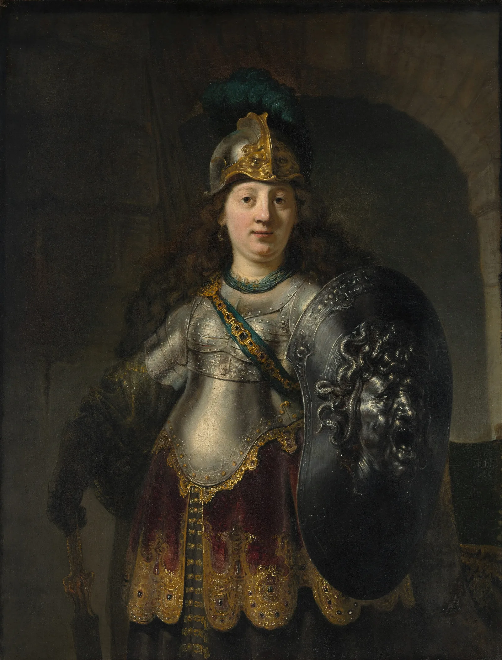 Bellona 2 Wall Art by Rembrandt van Rijn - Canvas Print