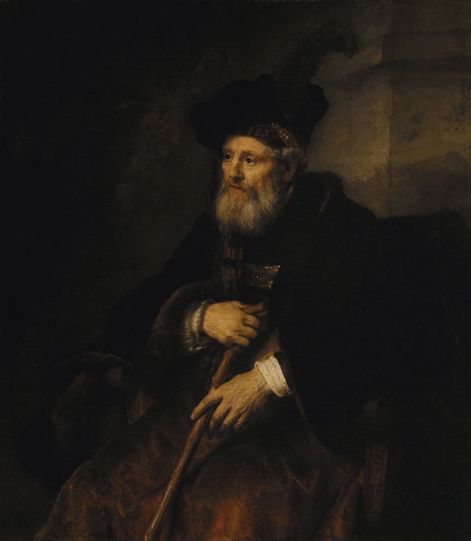 Portrait Of An Old Man 18 Wall Art by Rembrandt van Rijn - Canvas Print