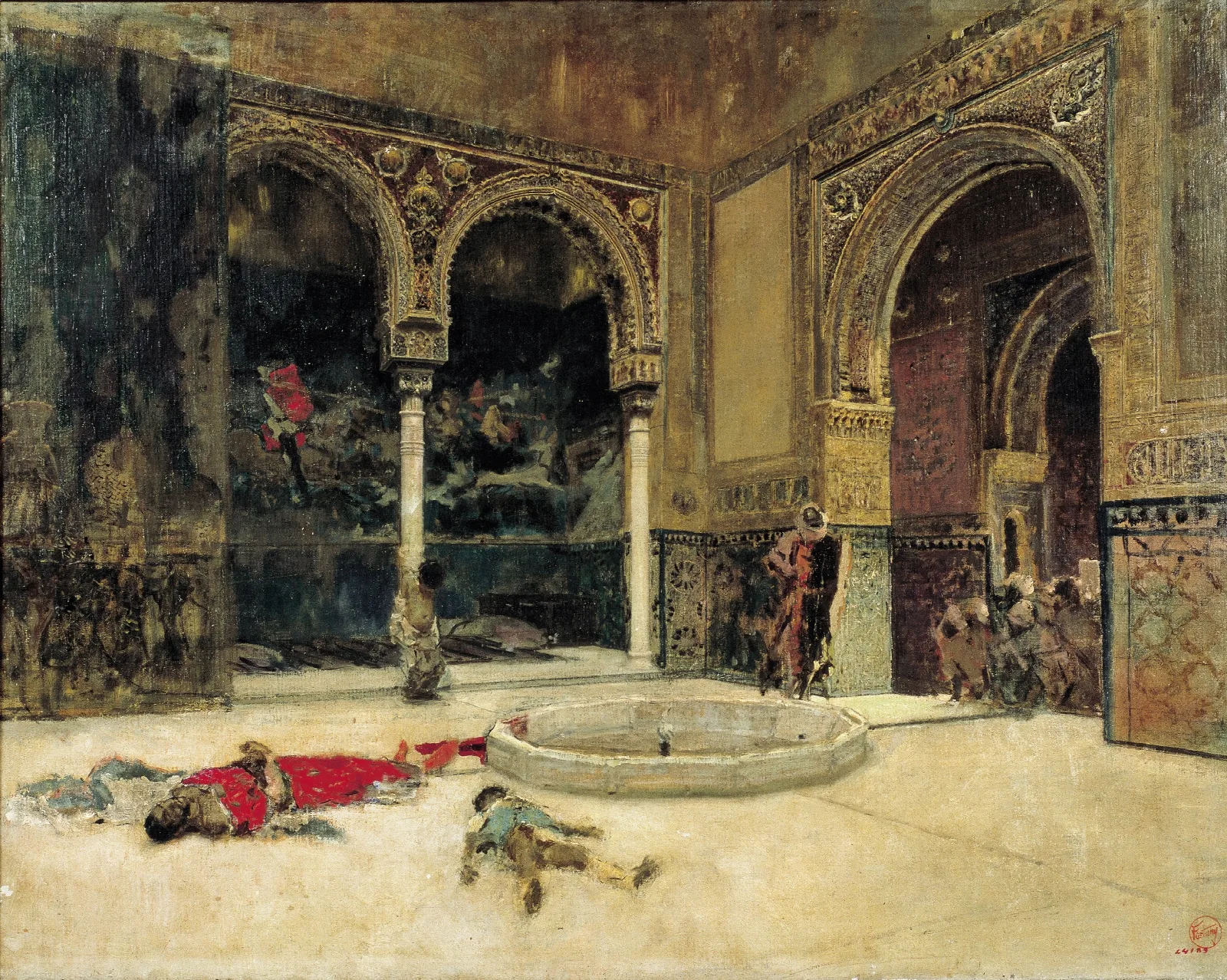 The Slaying Of The Abencerrajes Wall Art by Mariano Fortuny Marsal - Canvas Print