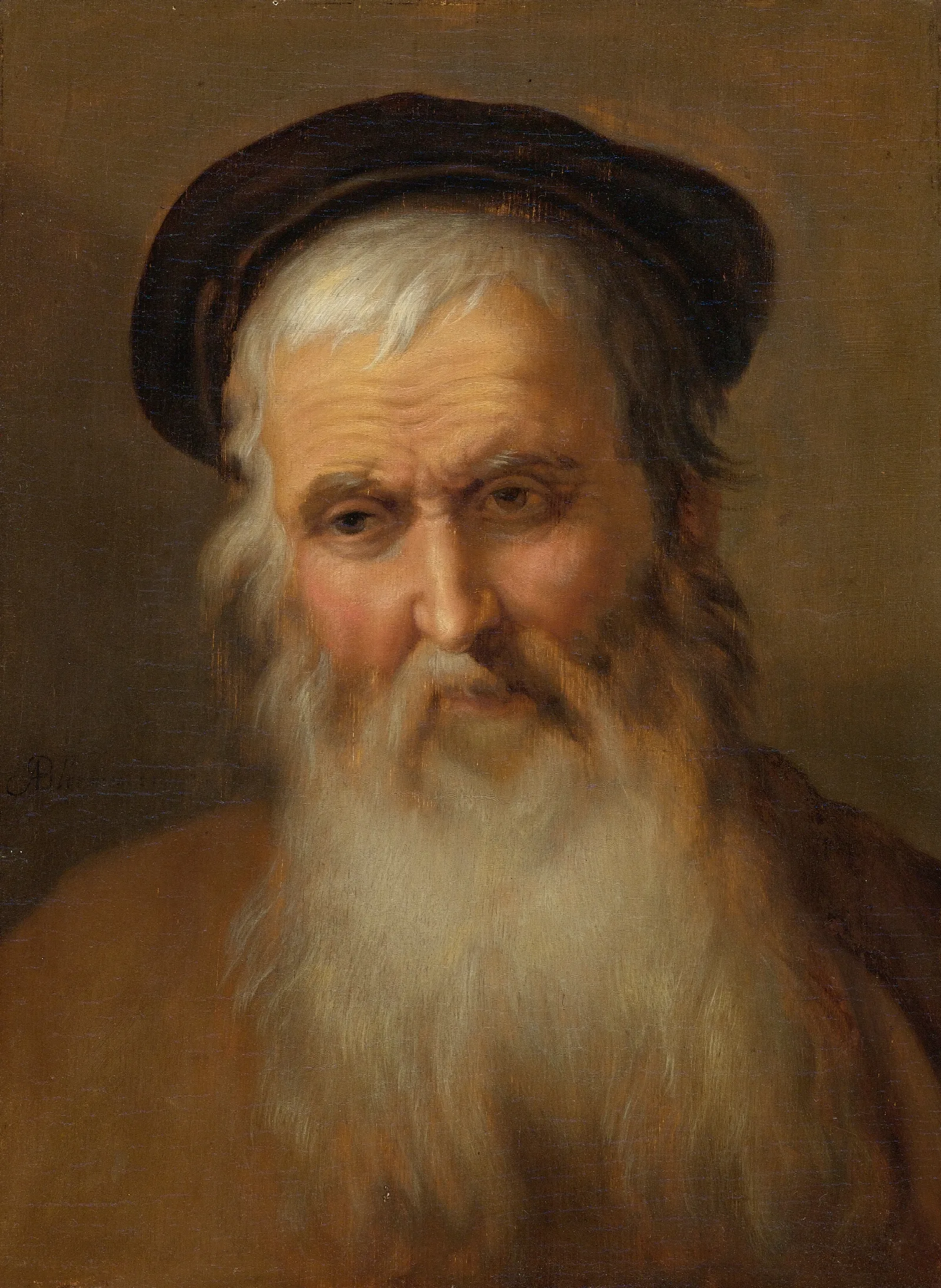 Portrait Of An Elderly Man Wall Art by Abraham Bloemaert - Canvas Print