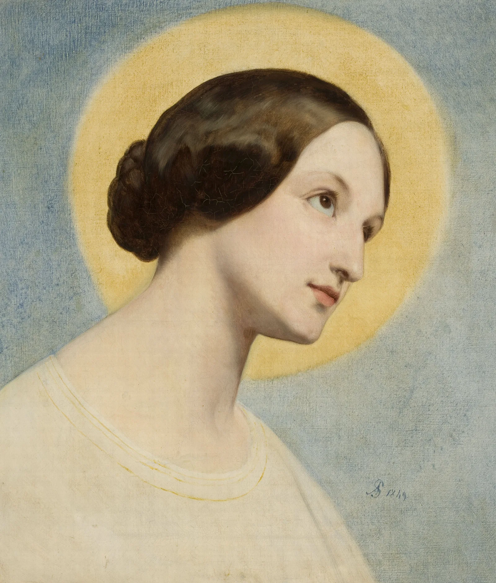 Portrait Of Eliza Krasinska Wall Art by Ary Scheffer - Canvas Print