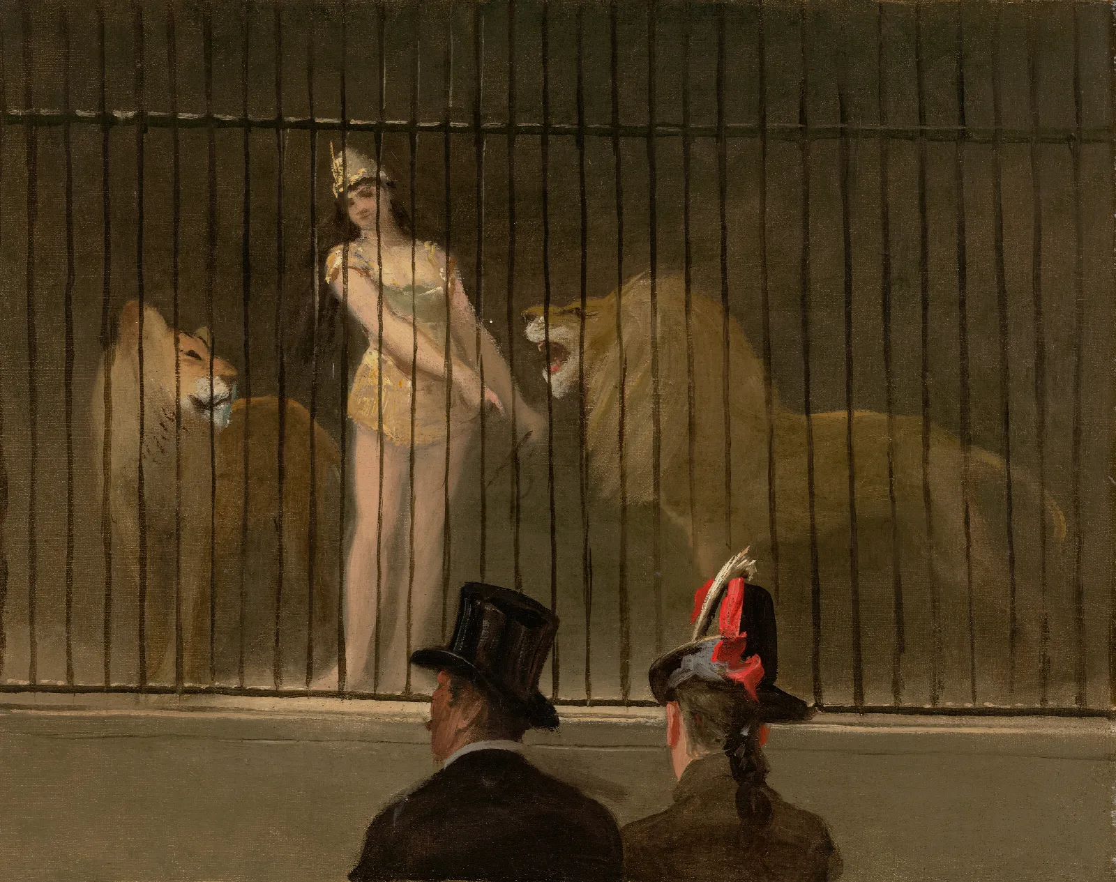 The Lion Tamer Wall Art by Jean-Louis Forain - Canvas Print