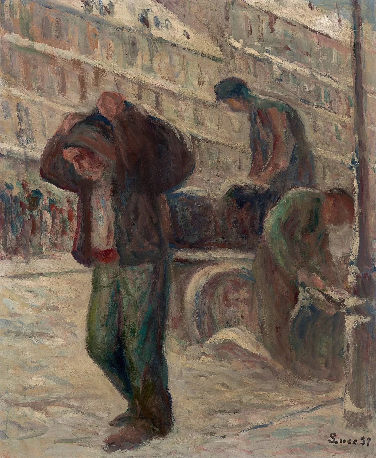 Le Bougnat Wall Art by Maximilien Luce - Canvas Print