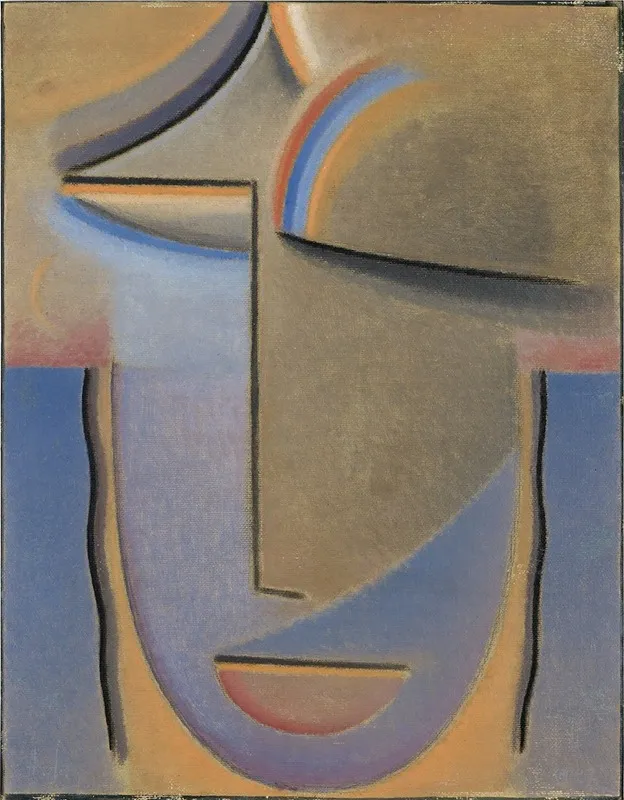 Abstract Head Evening Wall Art by Alexej von Jawlensky - Canvas Print