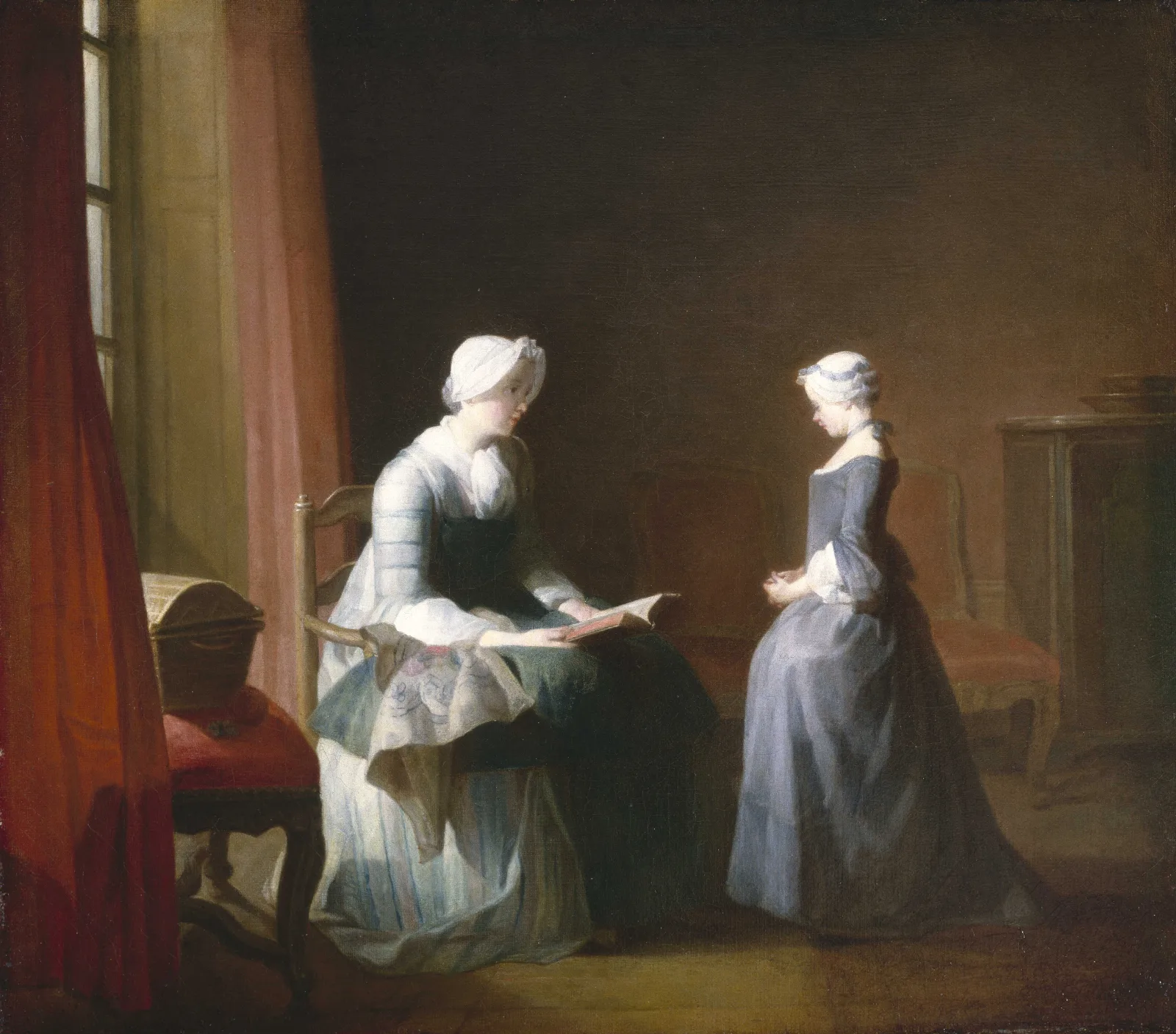 The Good Education Wall Art by Jean Siméon Chardin - Canvas Print