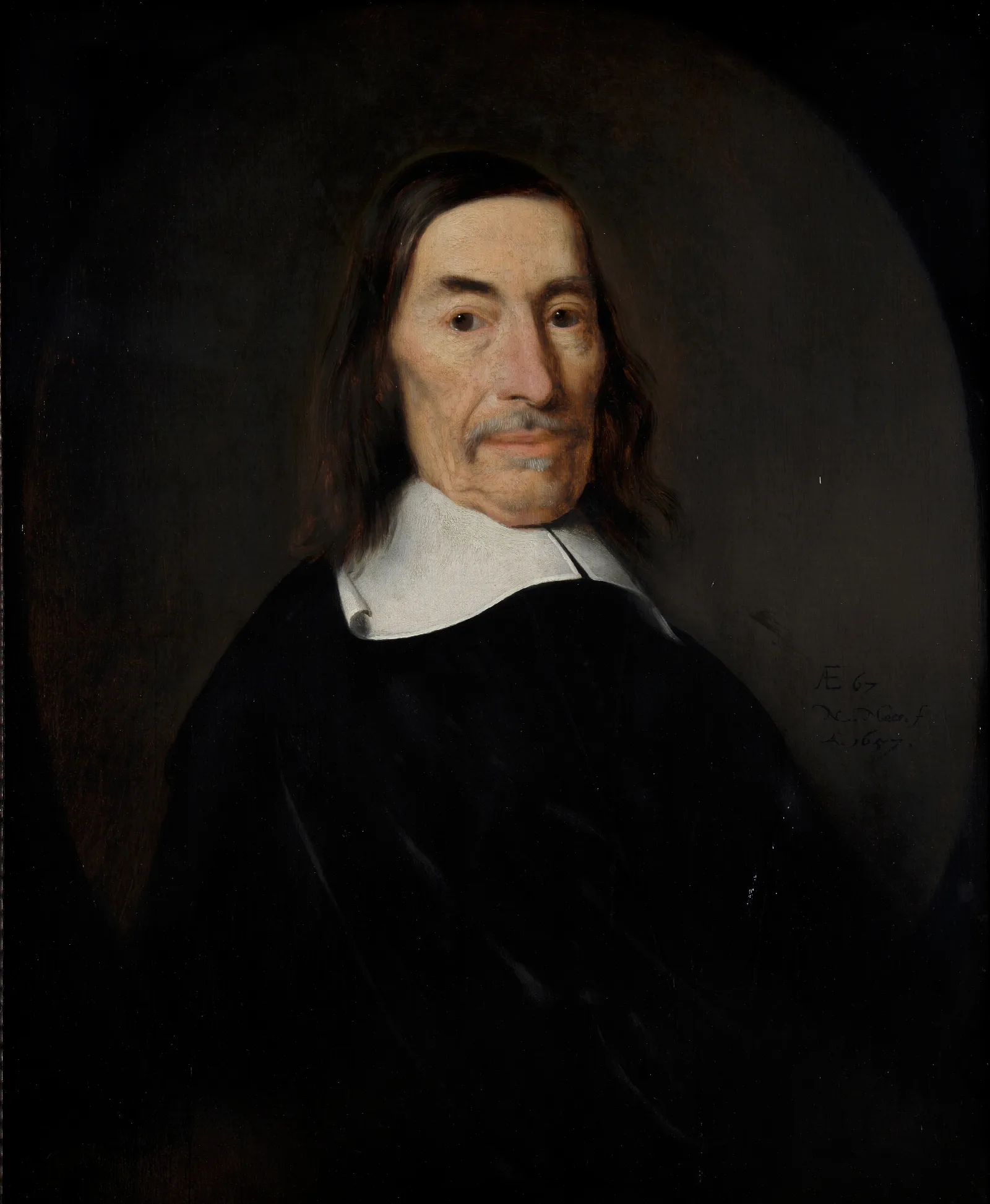 Portrait Of Jacob De Witt 1589 1674 Wall Art by Nicolaes Maes - Canvas Print