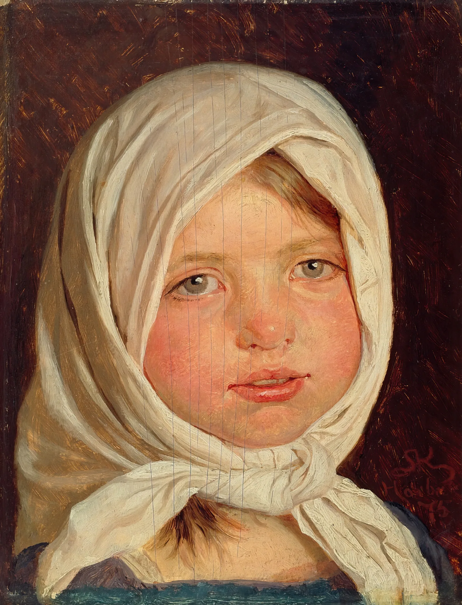 Little Girl From Hornbaek Wall Art by Peder Severin Krøyer - Canvas Print
