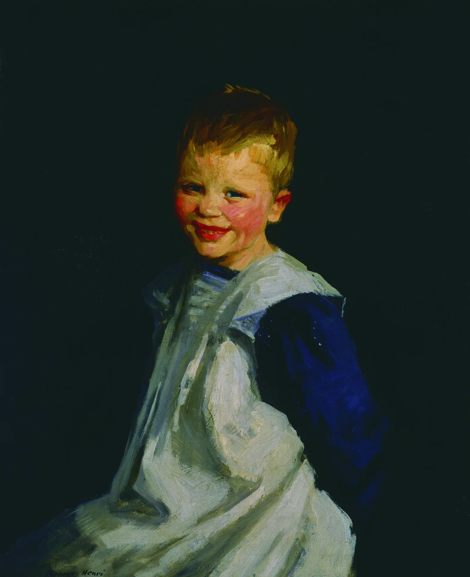 Dutch Girl Laughing Wall Art by Robert Henri - Canvas Print