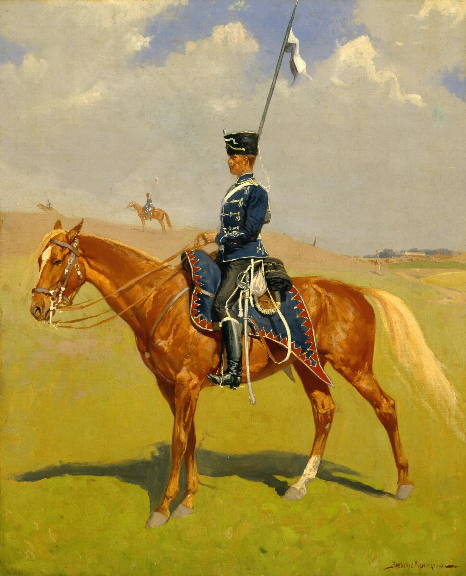 The Hussar Wall Art by Frederic Remington - Canvas Print