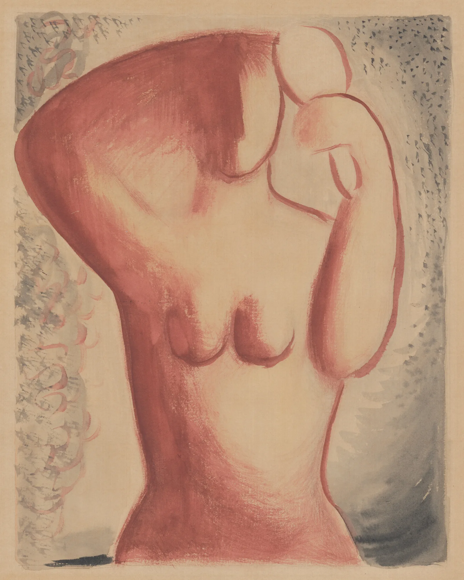 Combing Woman With A Mirror Wall Art by Mikuláš Galanda - Canvas Print
