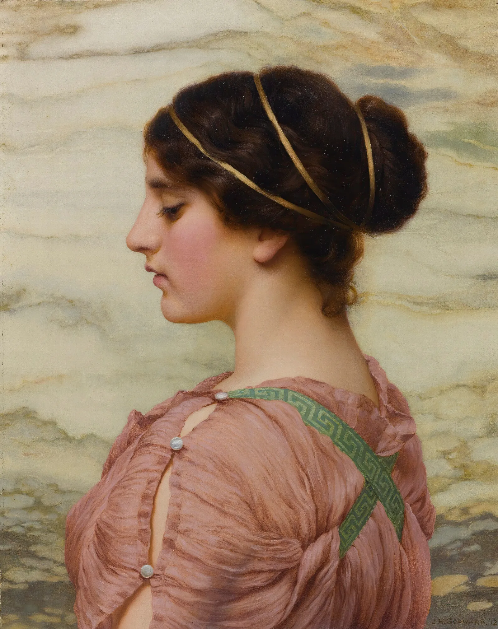 Marcella Wall Art by John William Godward - Canvas Print