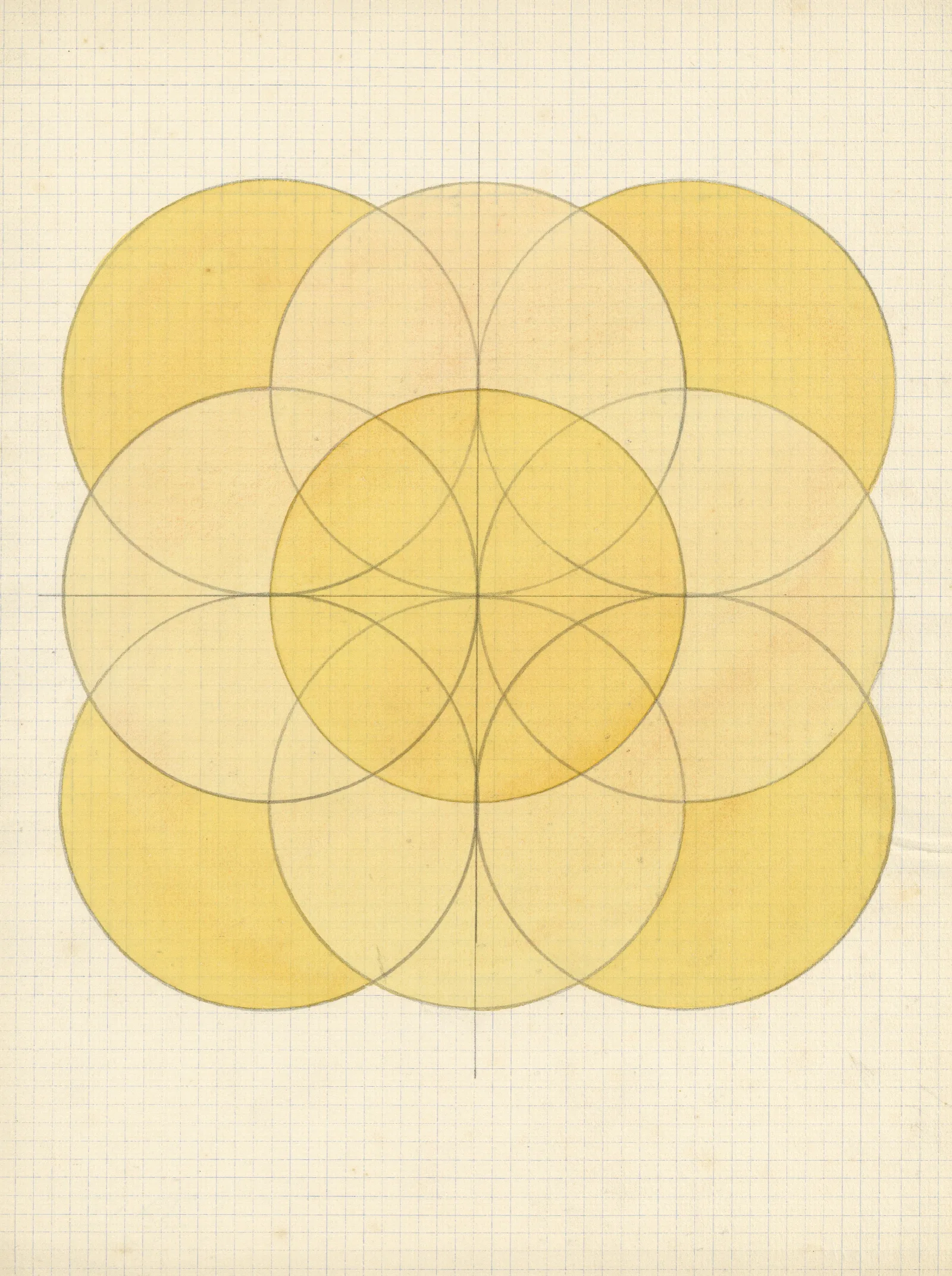 Cirkels Wall Art by Alfred Ost - Canvas Print