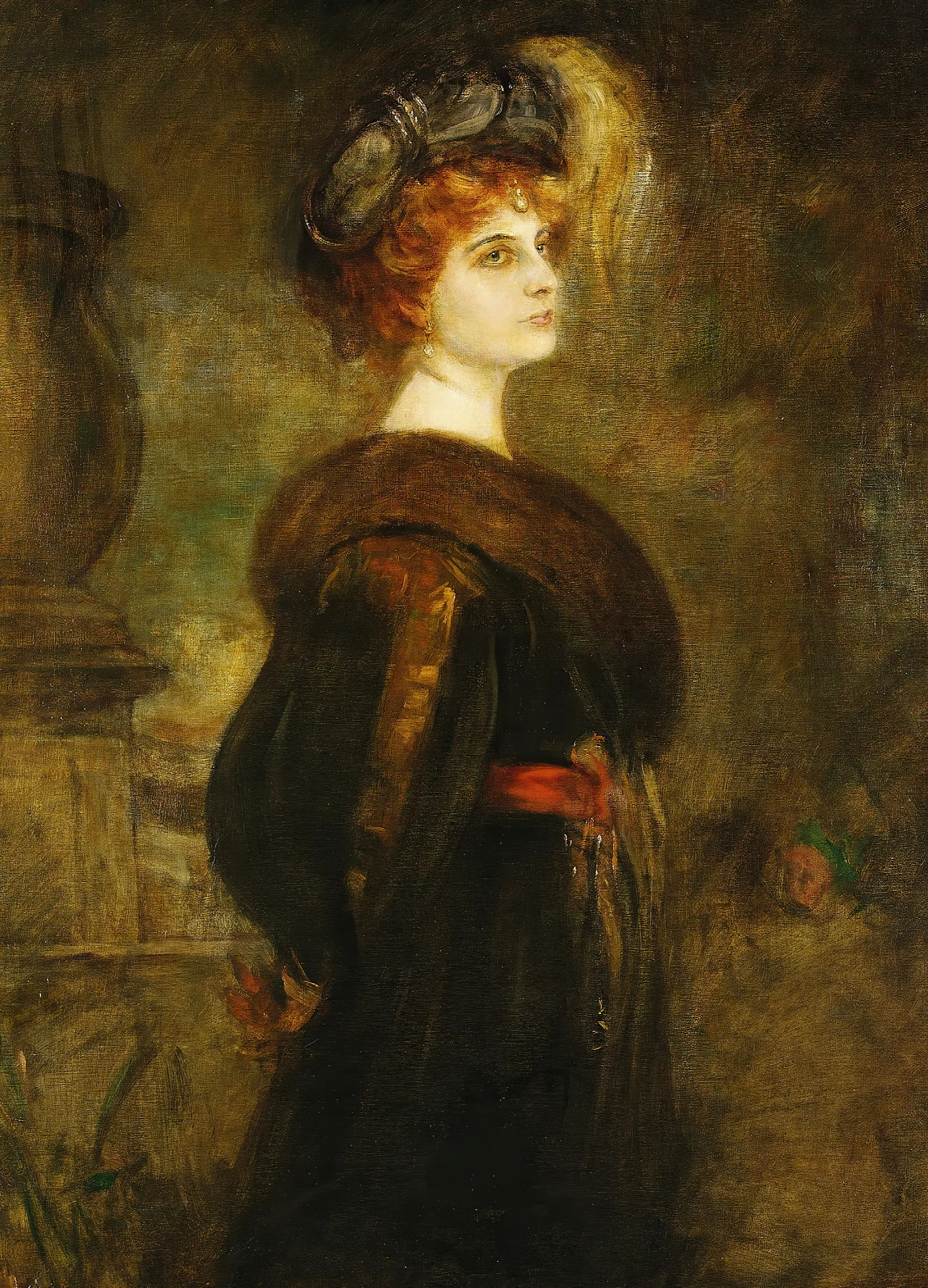 Lily Merk Wall Art by Franz von Lenbach - Canvas Print