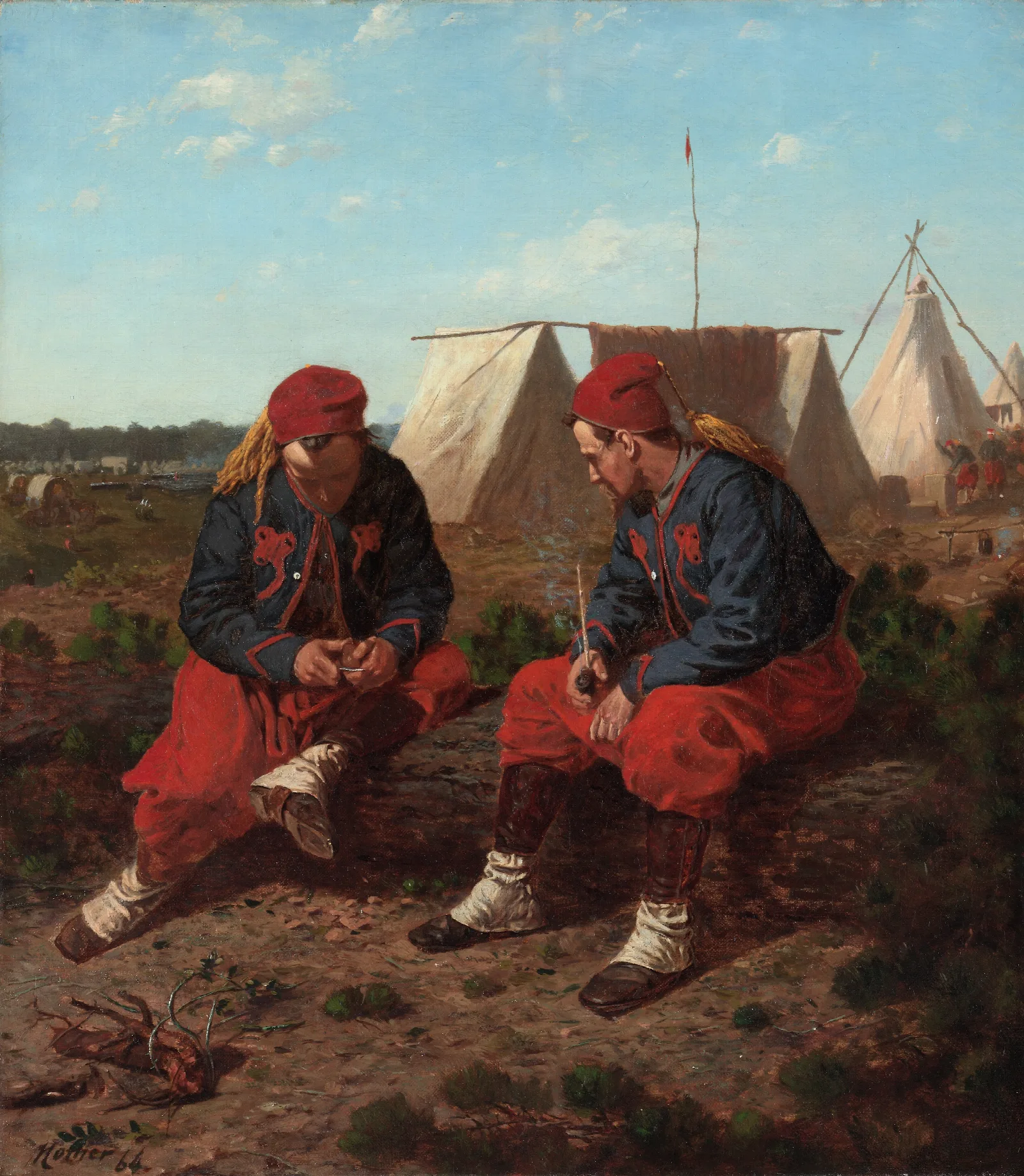The Brierwood Pipe Wall Art by Winslow Homer - Canvas Print