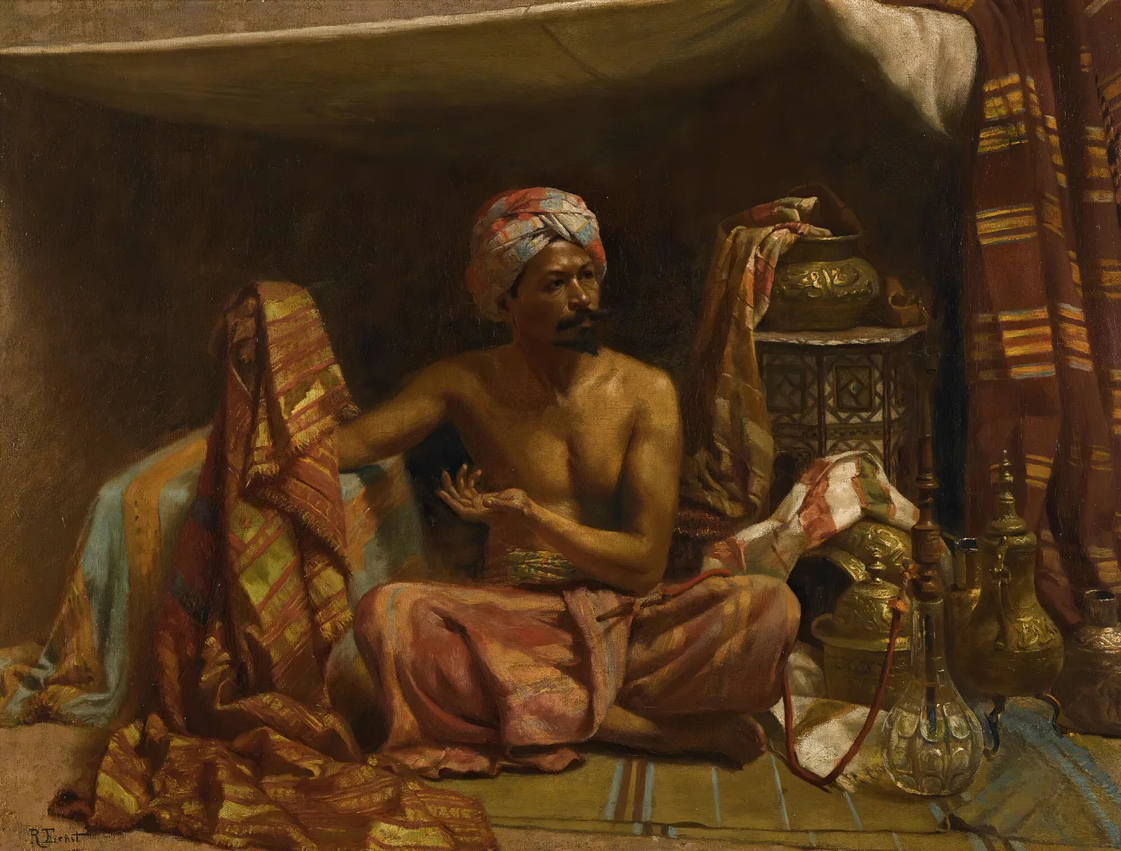 The Rug Merchant 4 Wall Art by Rudolf Ernst - Canvas Print