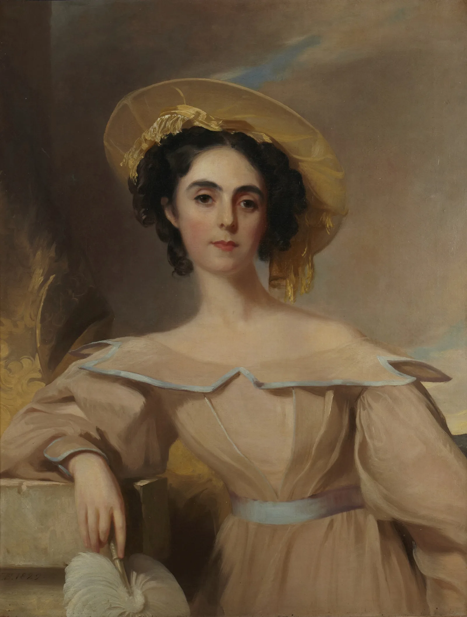 Mrs Charles Gratiot Wall Art by Thomas Sully - Canvas Print