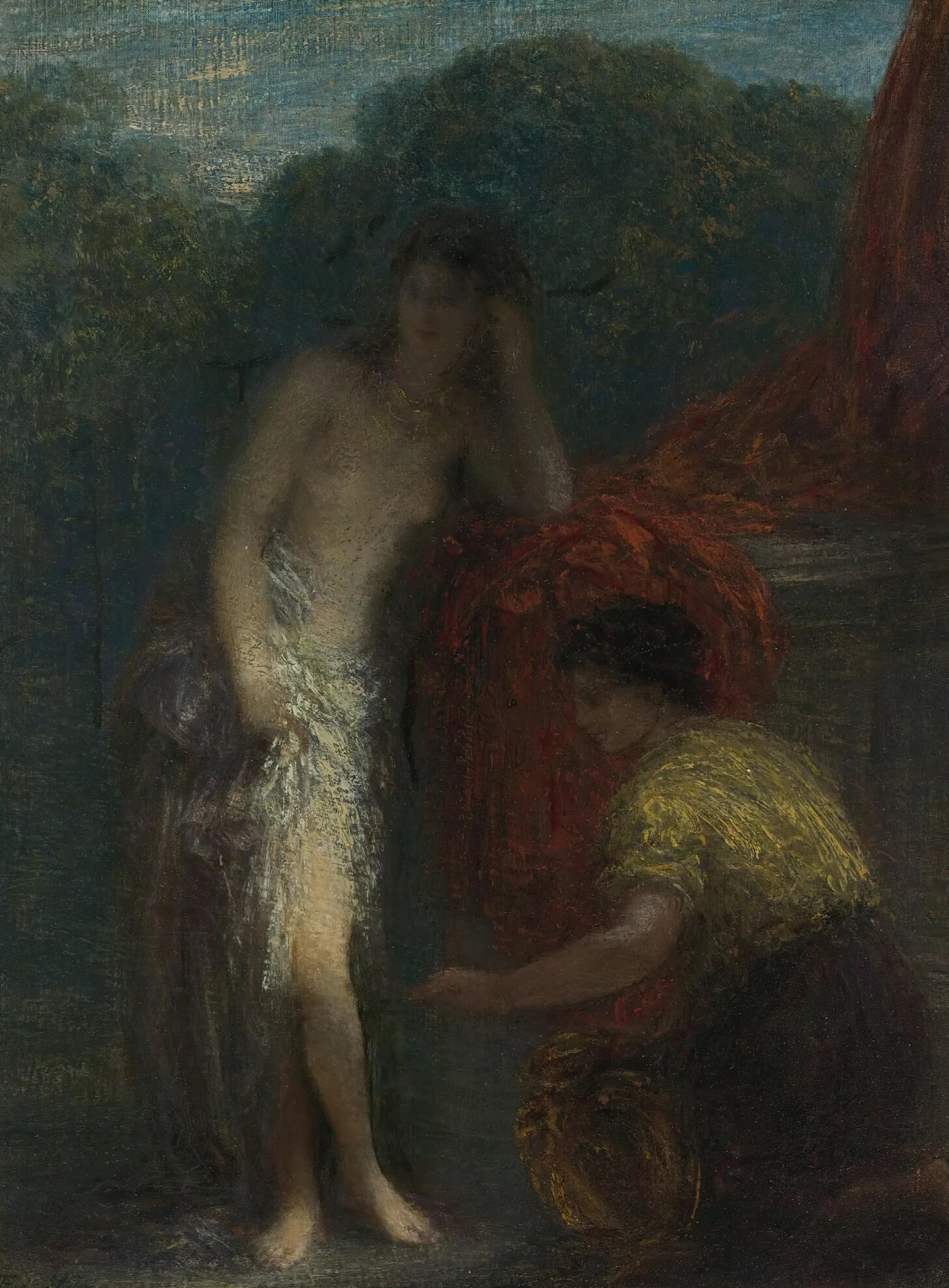 Le Repos 2 Wall Art by Henri Fantin-Latour - Canvas Print