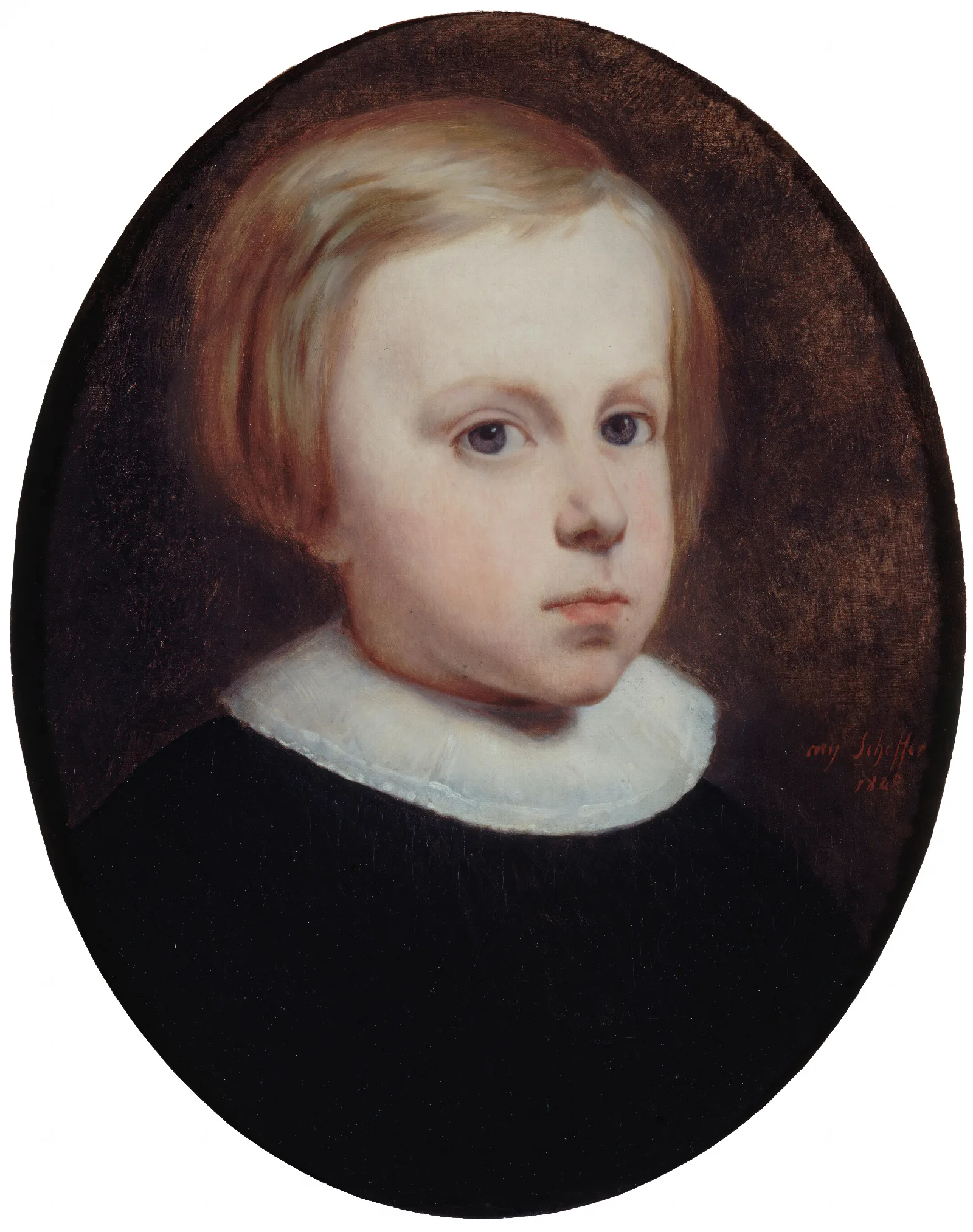 Portrait Denfant 2 Wall Art by Ary Scheffer - Canvas Print