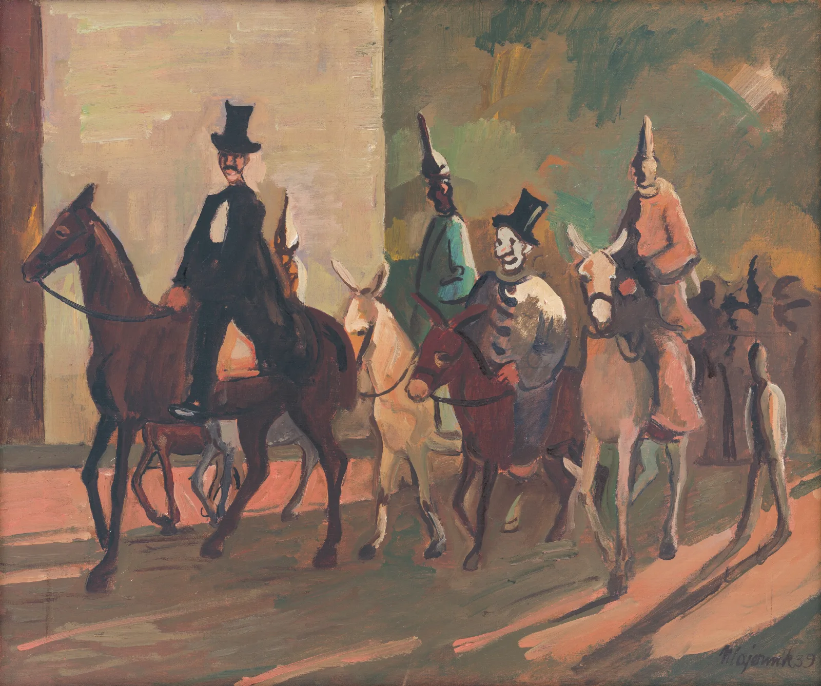 Entering The Ring Wall Art by Cyprián Majerník - Canvas Print