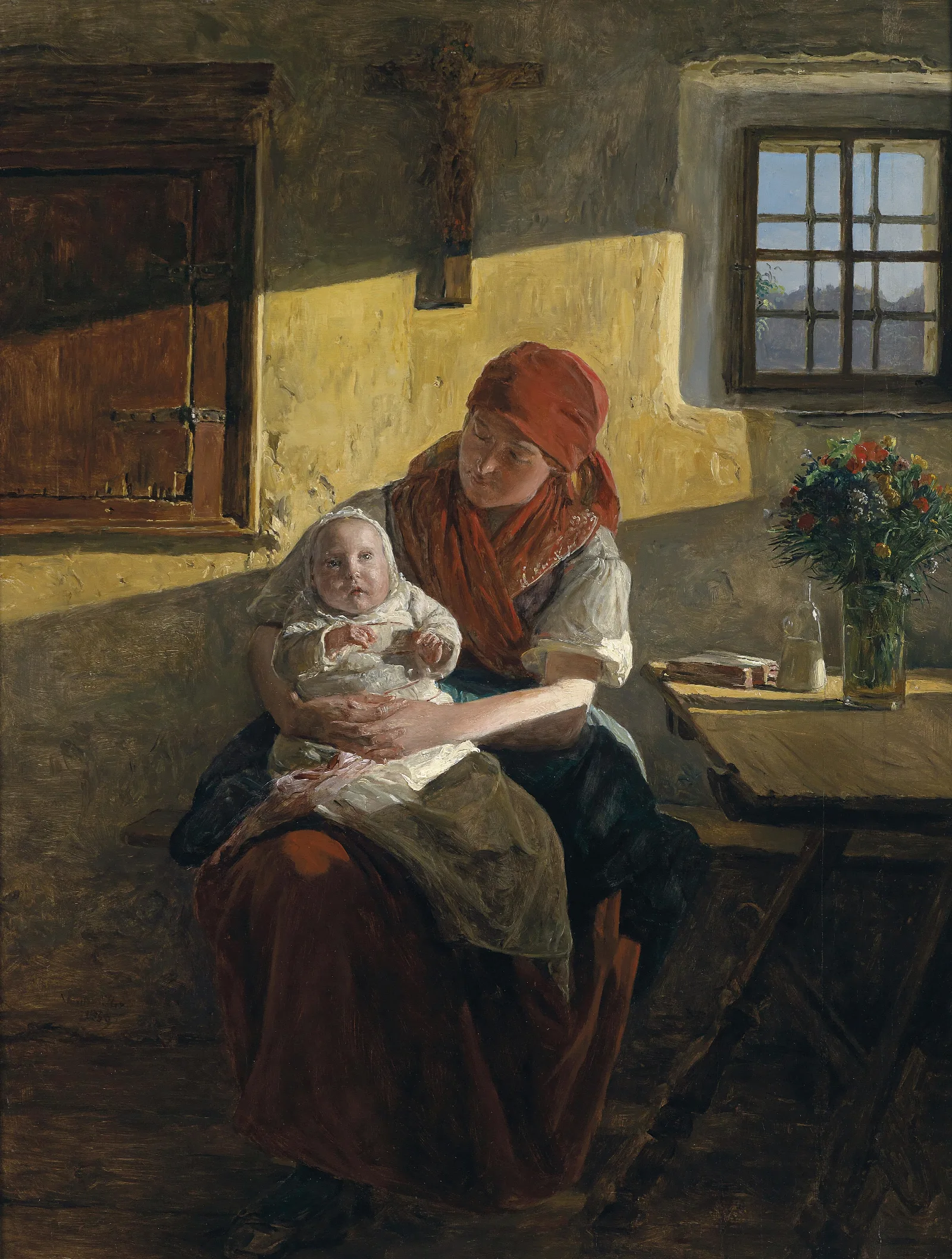 Sonntagruhe Wall Art by Ferdinand Georg Waldmüller - Canvas Print