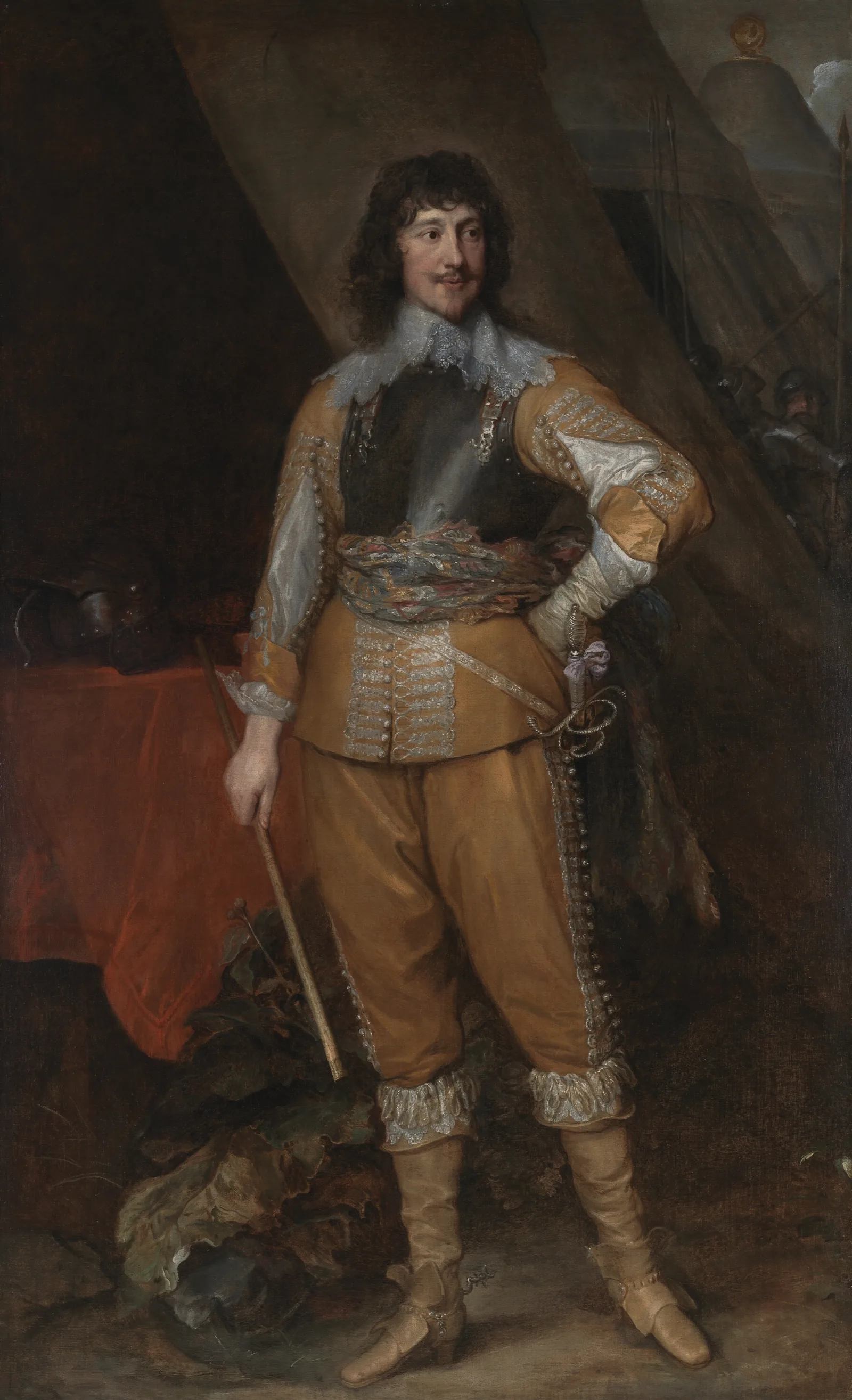 Mountjoy Blount Earl Of Newport Wall Art by Anthony van Dyck - Canvas Print