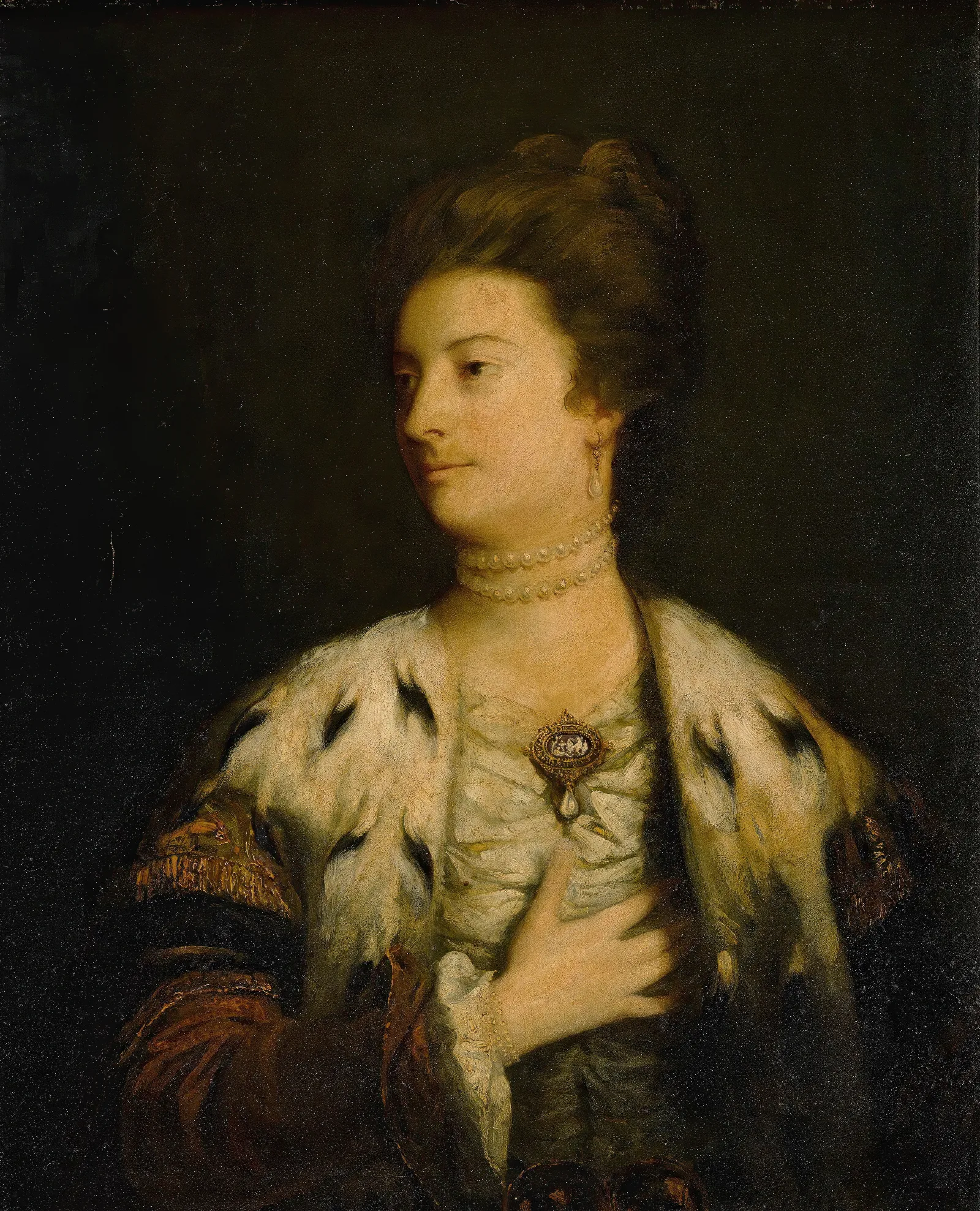 Portrait Of Lady Williams Wynn Wall Art by Sir Joshua Reynolds - Canvas Print