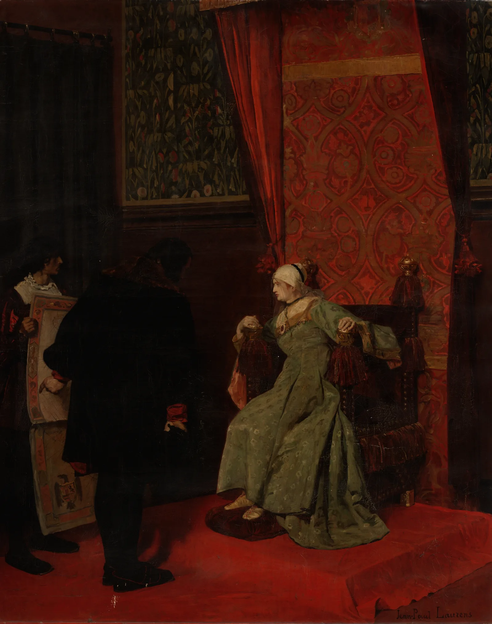 Columbus Before Isabella Wall Art by Jean-Paul Laurens - Canvas Print