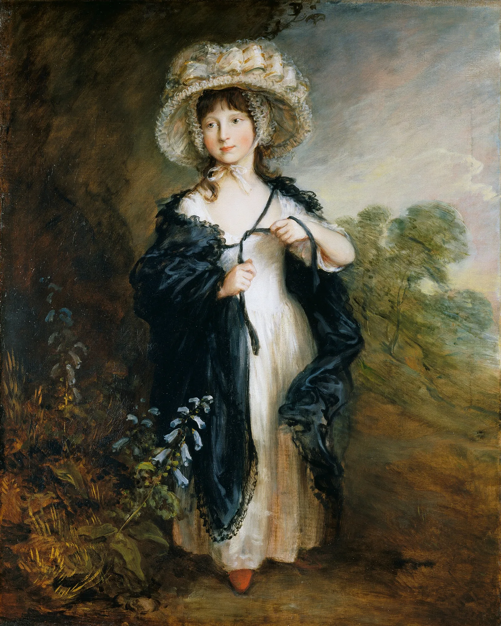 Miss Elizabeth Haverfield Wall Art by Thomas Gainsborough - Canvas Print