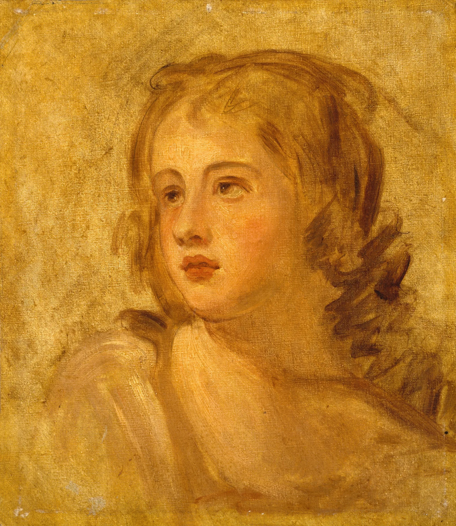 Head Of A Woman 40 Wall Art by George Romney - Canvas Print