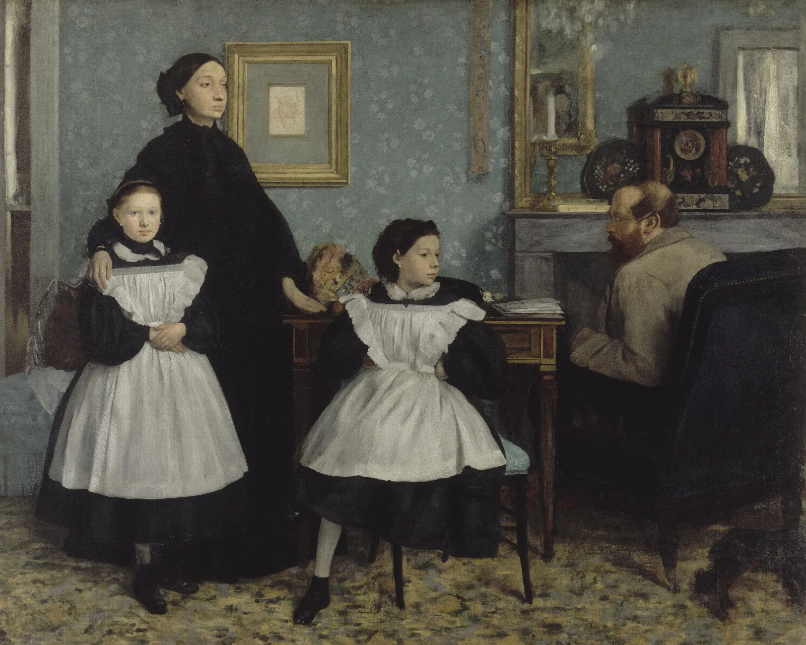 The Bellelli Family Wall Art by Edgar Degas - Canvas Print