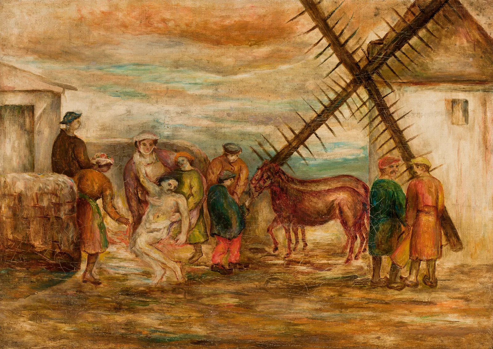 Good Samaritan Wall Art by Tadeusz Makowski - Canvas Print