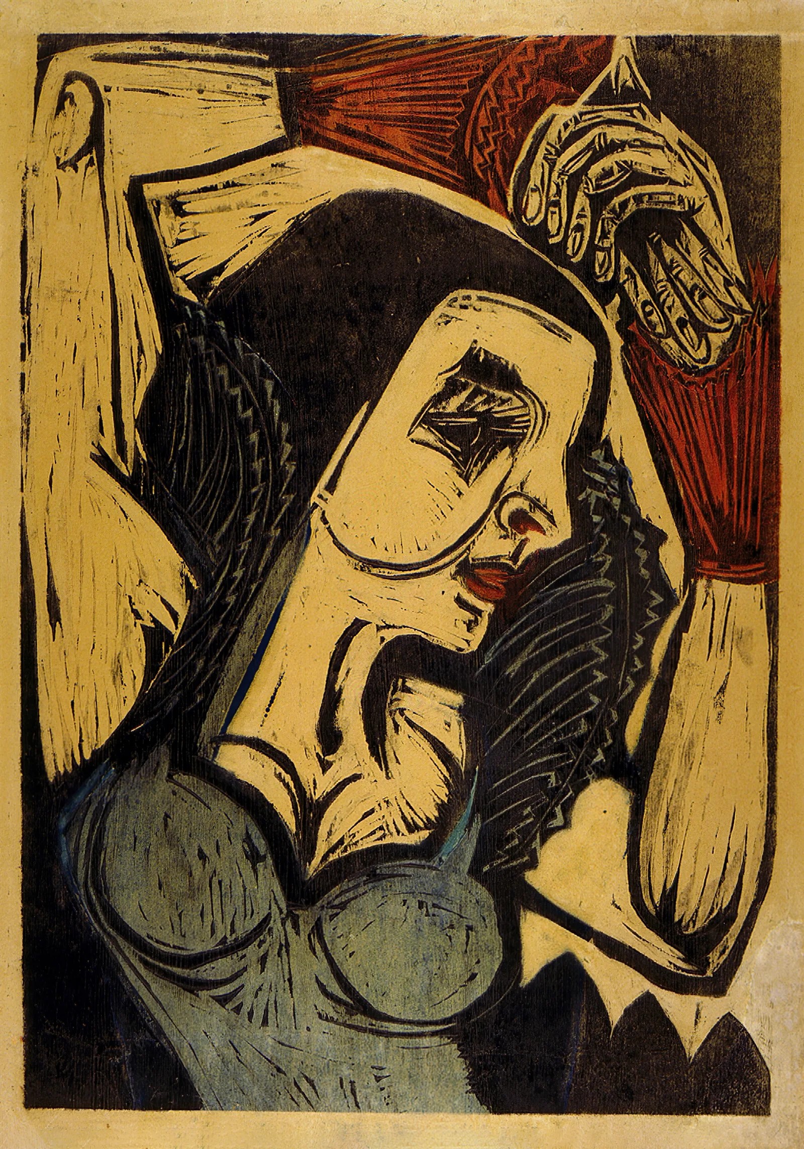 Poster Of Nina Hard by Ernst Ludwig Kirchner - Canvas Print
