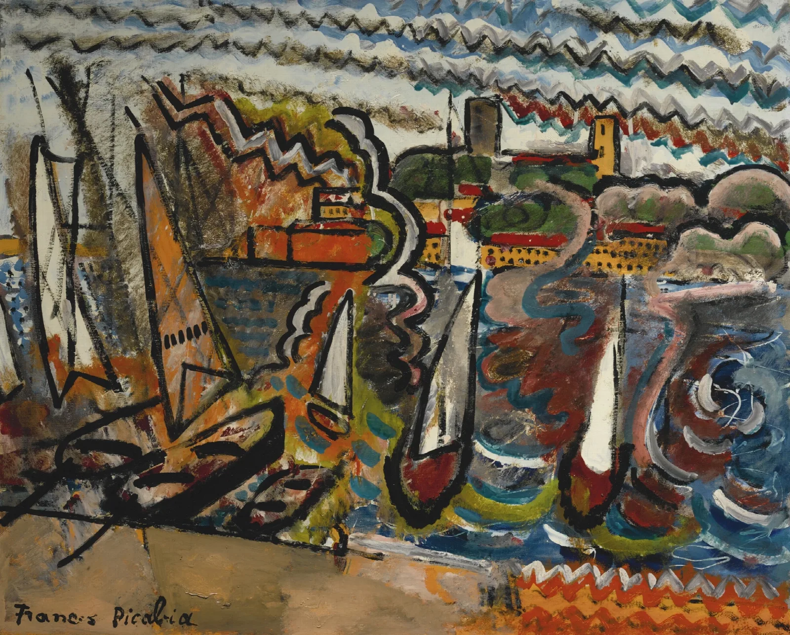 Le Port 2 Wall Art by Francis Picabia - Canvas Print