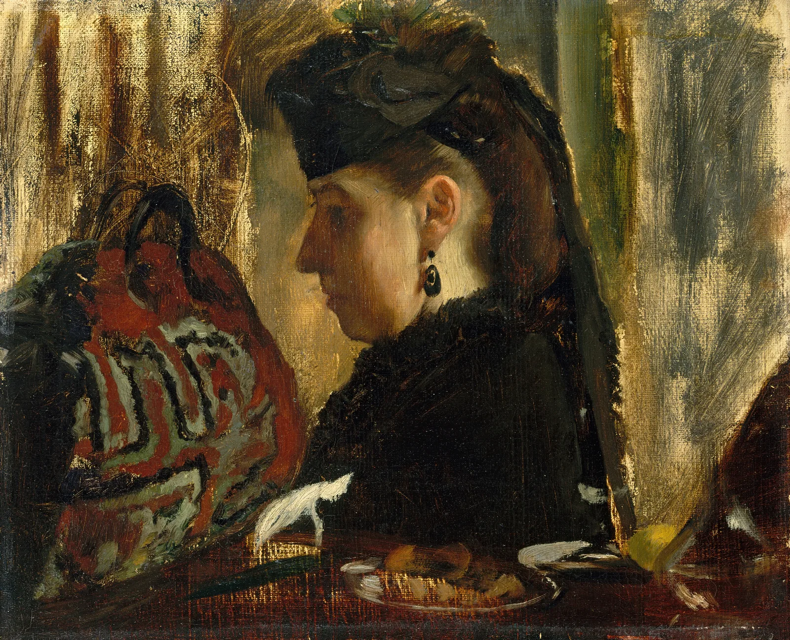 Marie Dihau 1843 1935 Wall Art by Edgar Degas - Canvas Print