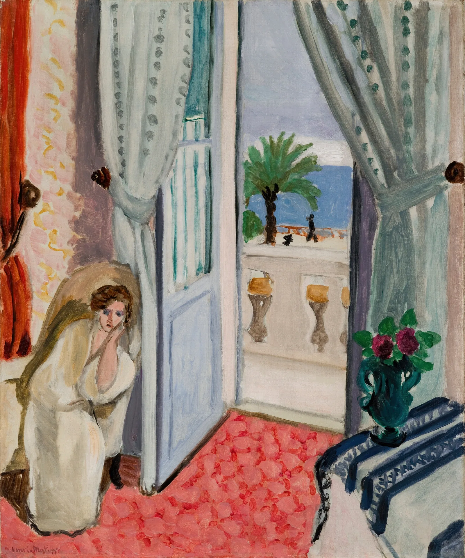 Interior At Nice Wall Art by Henri Matisse - Canvas Print