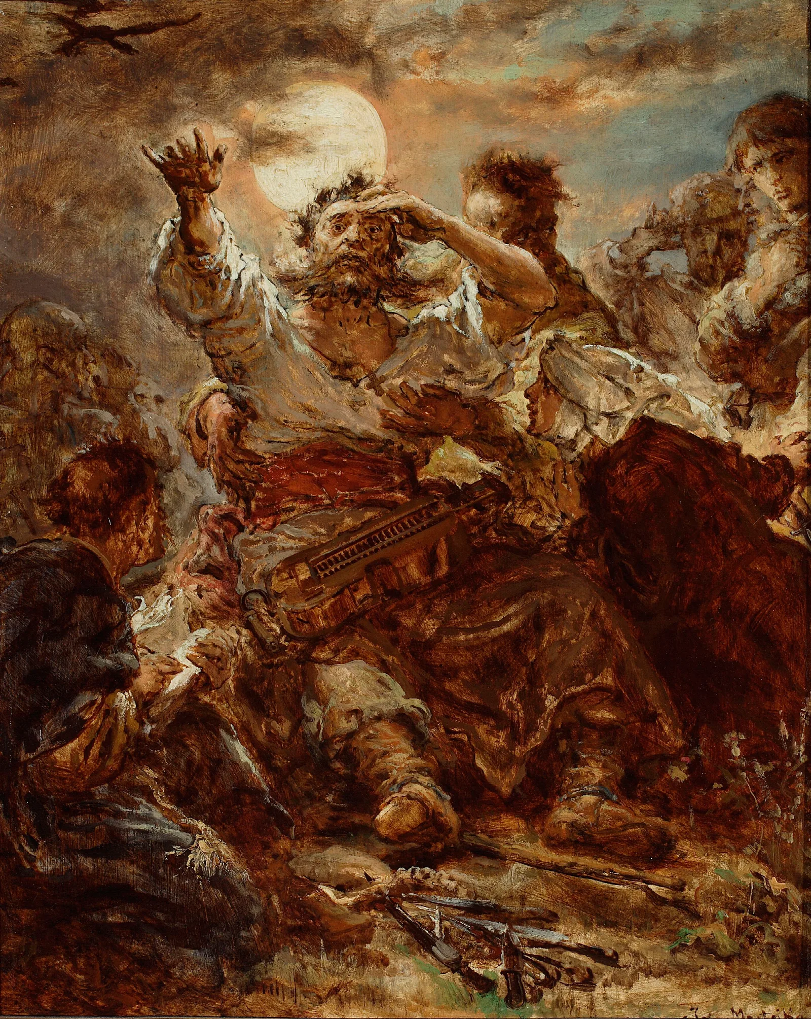 Sketch For The Painting Wernyhora Wall Art by Jan Matejko - Canvas Print