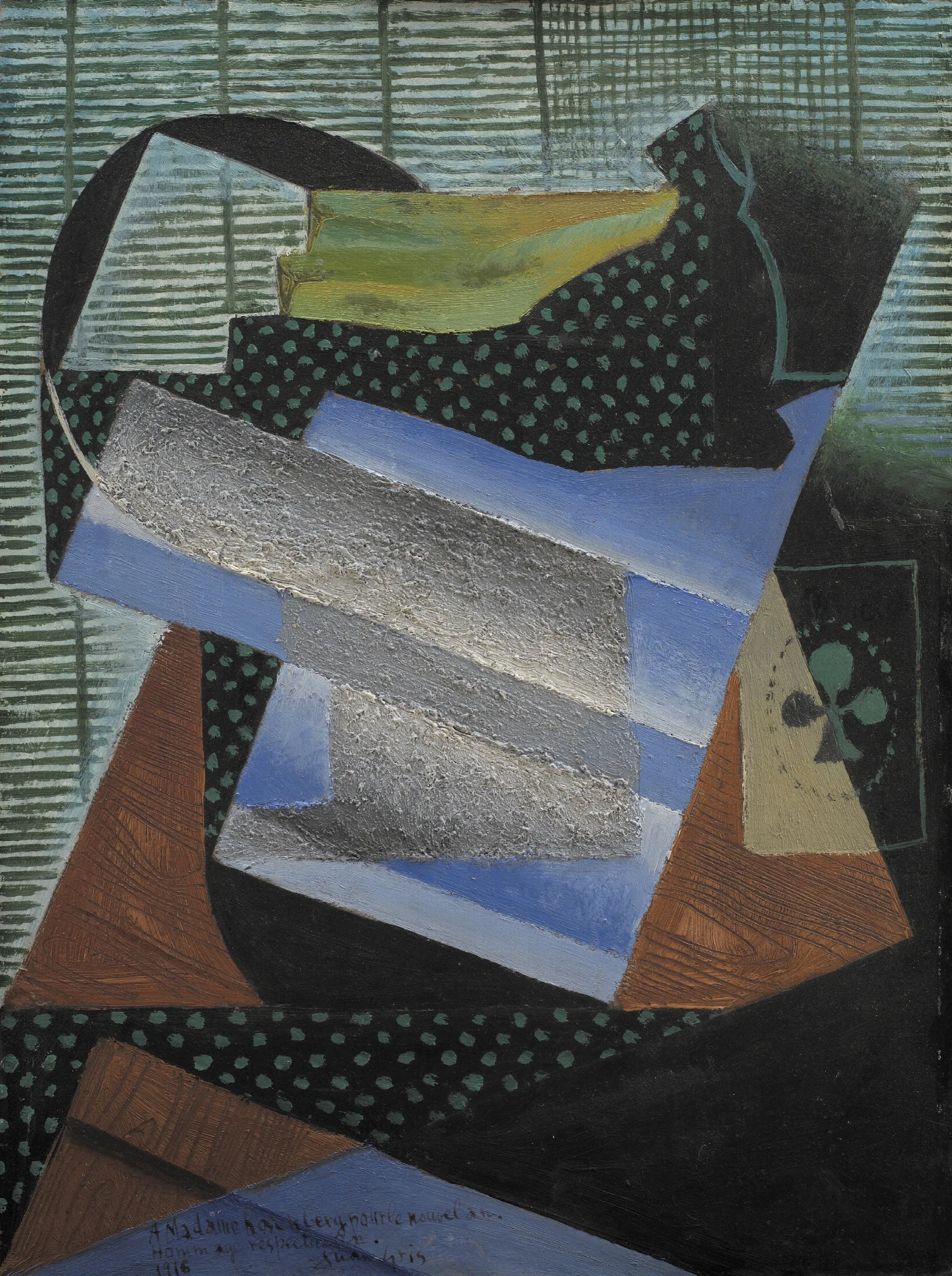 Still Life With A Guitar Wall Art by Juan Gris - Canvas Print