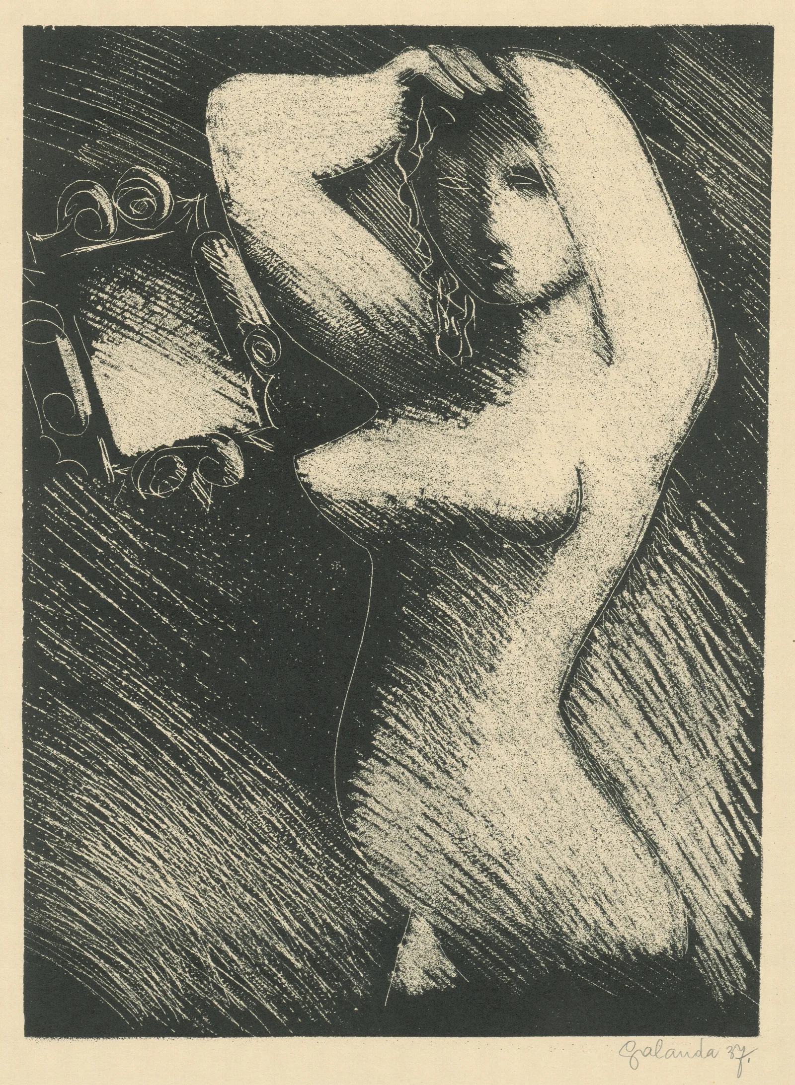Woman In Front Of A Mirror Wall Art by Mikuláš Galanda - Canvas Print