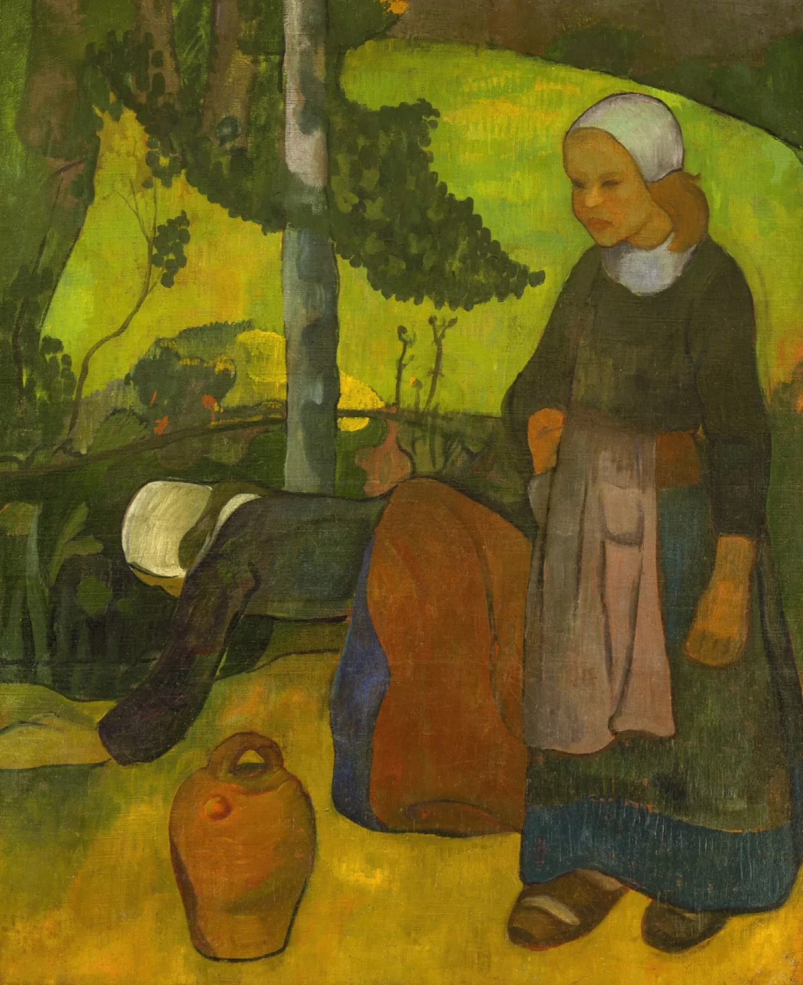 Washerwomen 6 Wall Art by Paul Sérusier - Canvas Print
