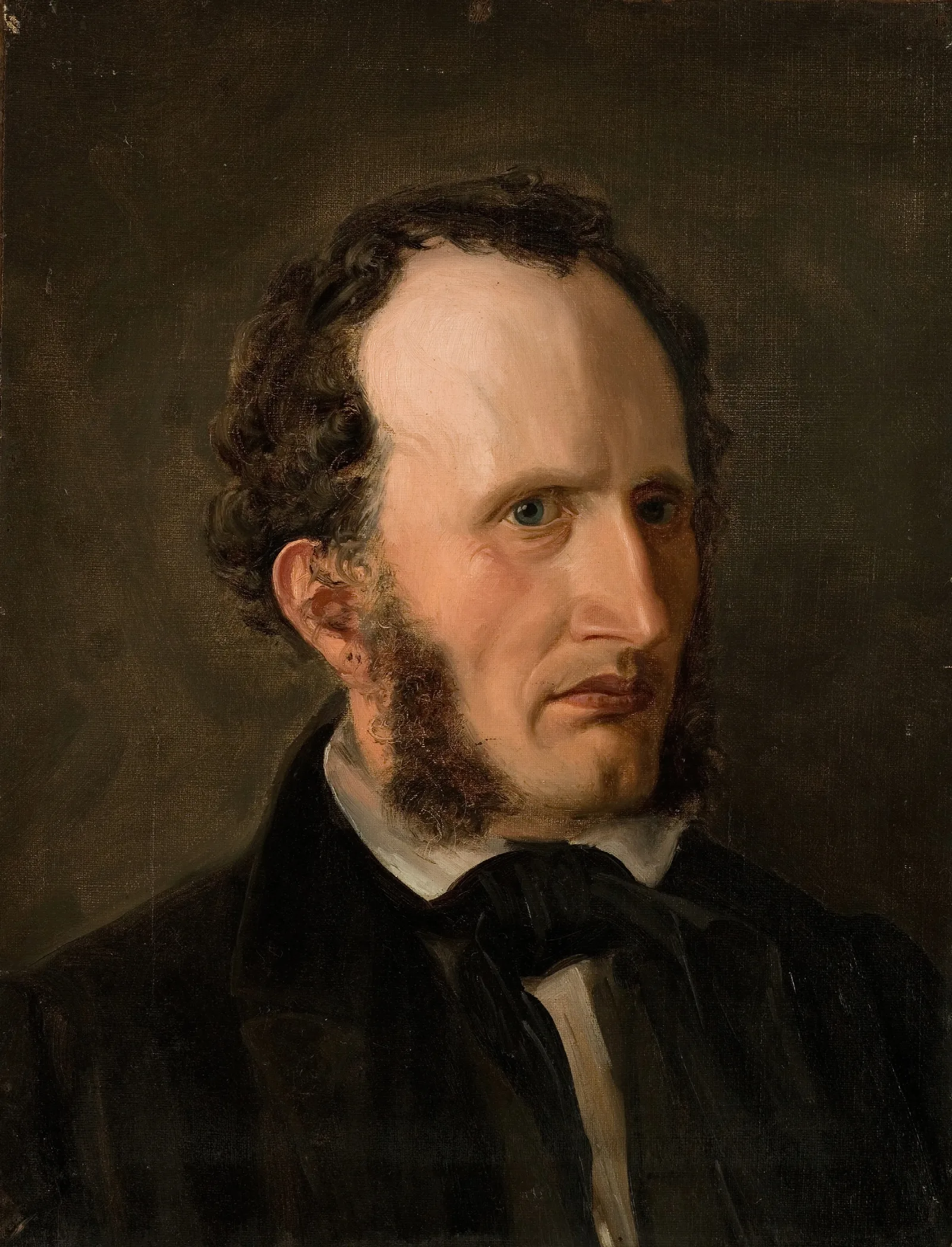 Portrett Av Kunstnerens Bror Harald Wall Art by Amaldus Nielsen - Canvas Print