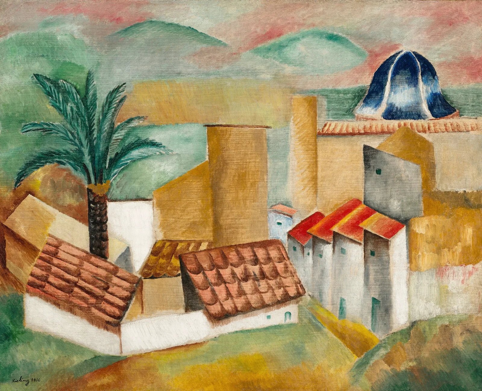 Sagunto Wall Art by Moïse Kisling - Canvas Print