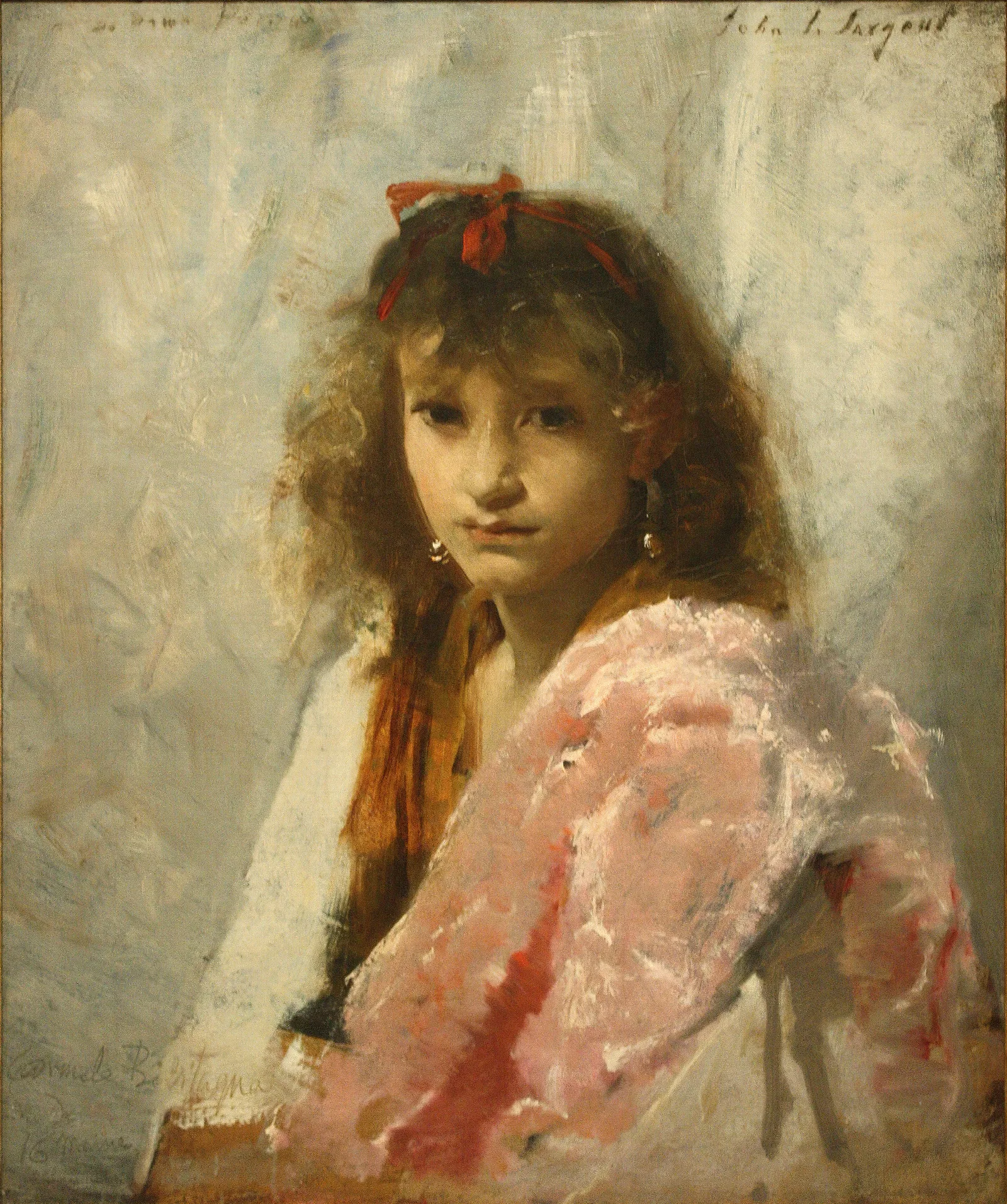Carmela Bertagna Wall Art by John Singer Sargent - Canvas Print
